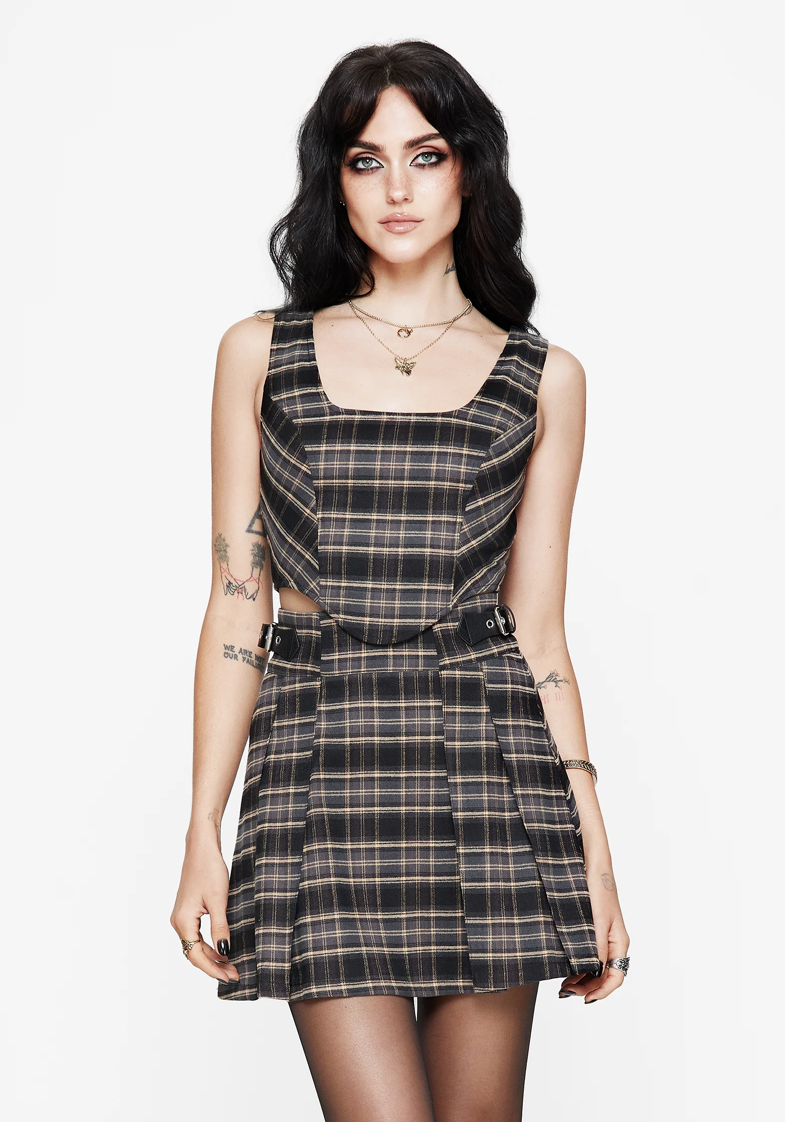 Aiden Check Corset Top - Image 5