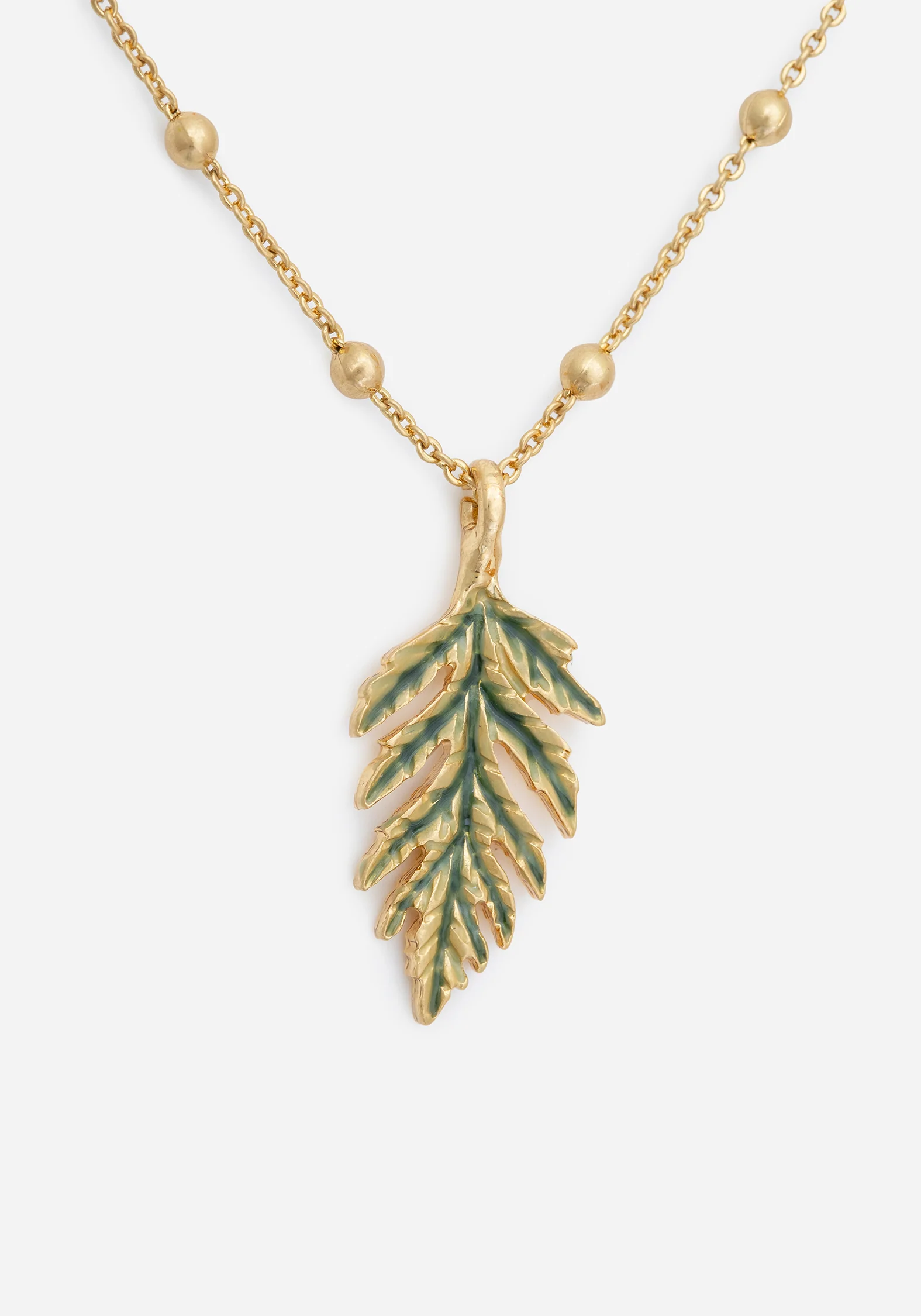 Alderwood Fern Double Layered Necklace - Image 2