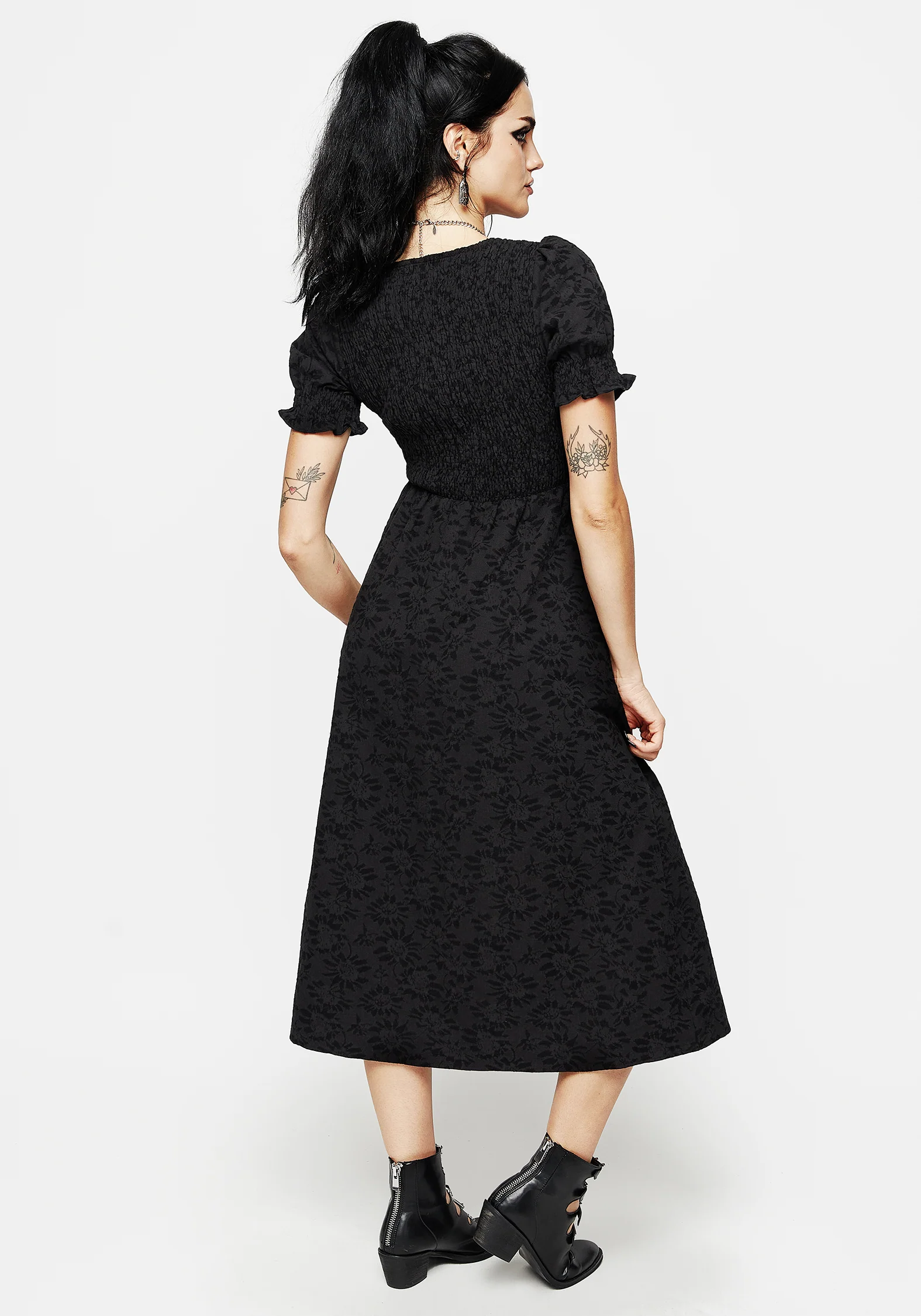Amun Midi Smock Dress - Image 3