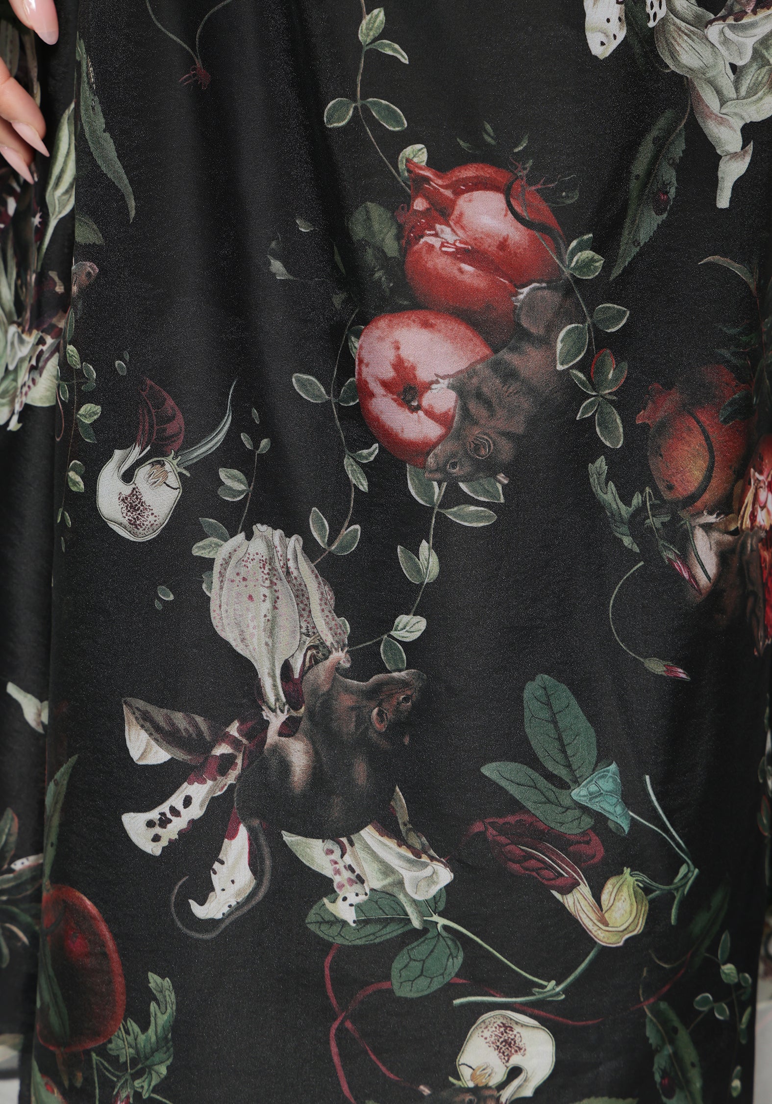 Anara Fruit Print Twist Front Midaxi Dress - Image 6