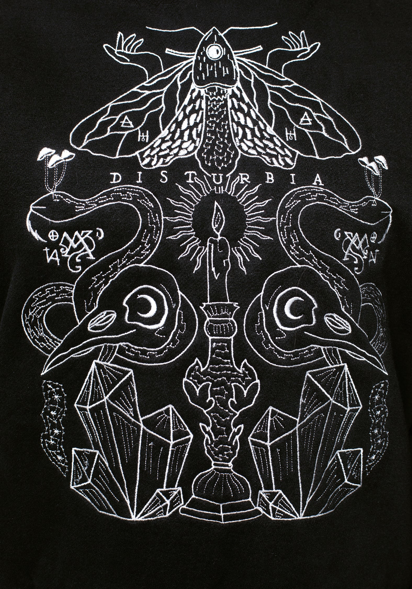 Angitia Embroidered Crop Hoody - Image 2