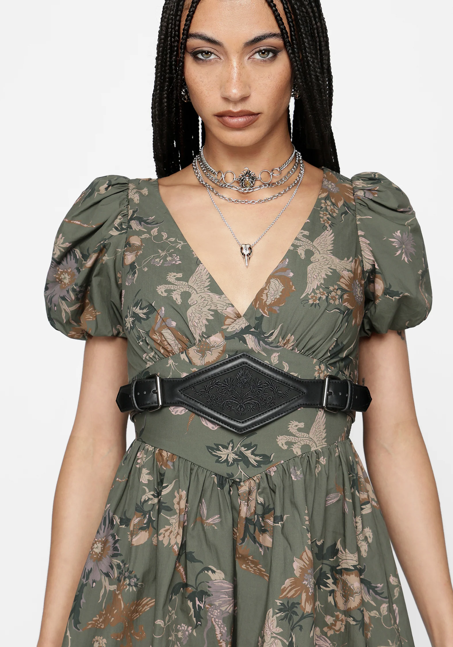 Antihero Embroidered Diamond Centre Waist Belt - Image 2