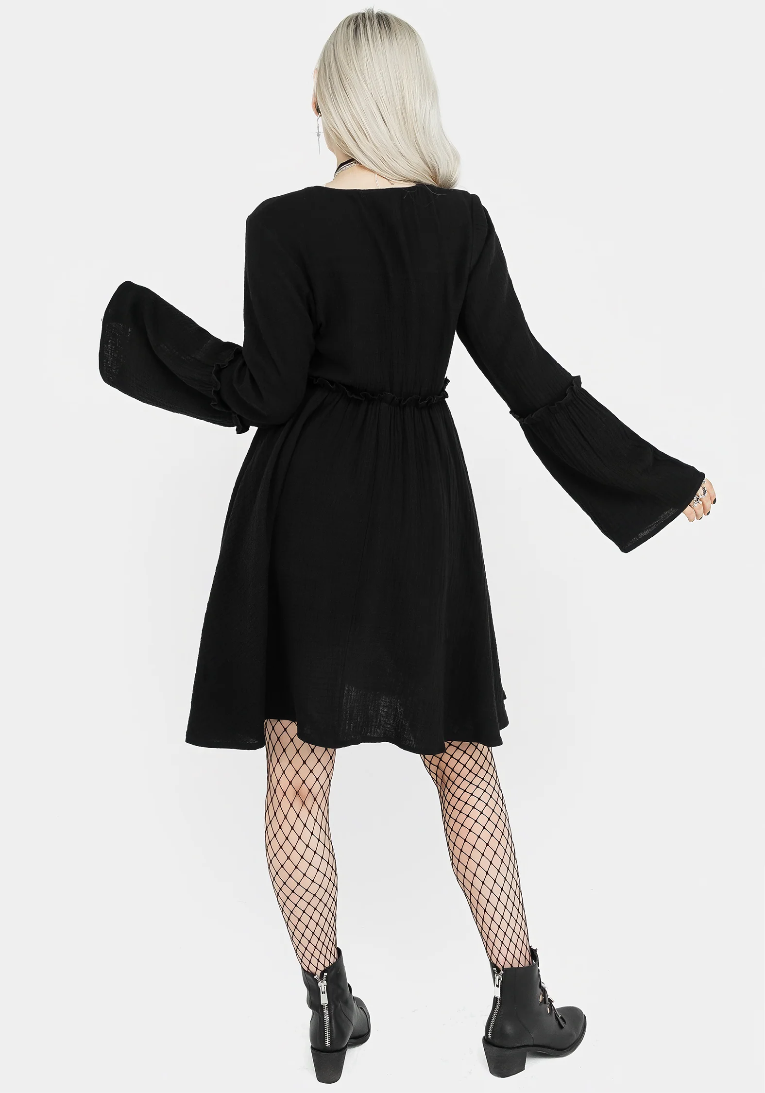 Aradia Embroidered Mini Dress - Image 3