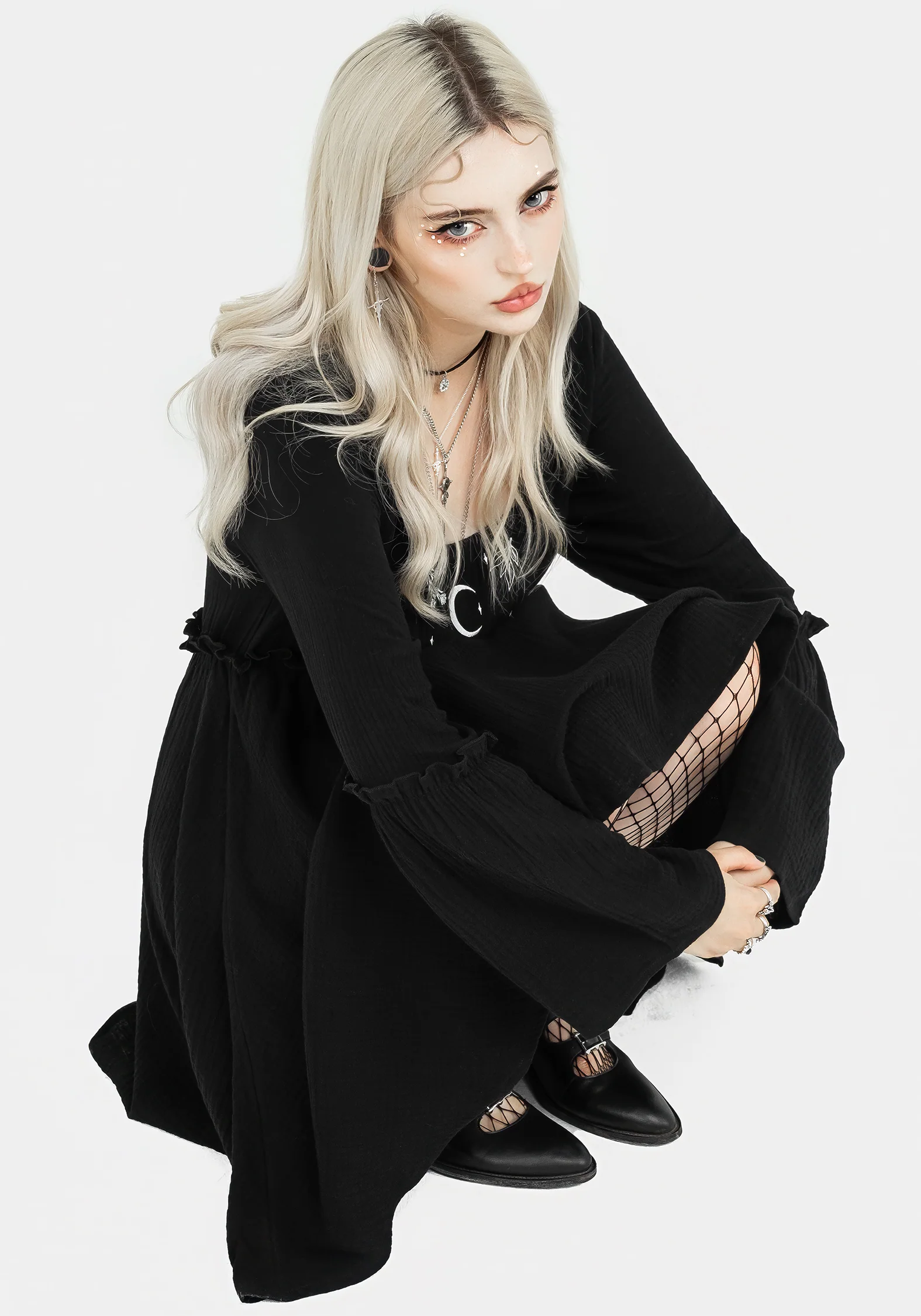 Aradia Embroidered Mini Dress - Image 4