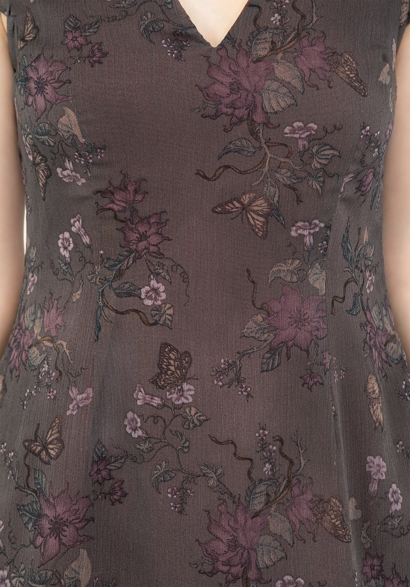 Arnora Chiffon Ruffle Detail Mini Dress - Image 2