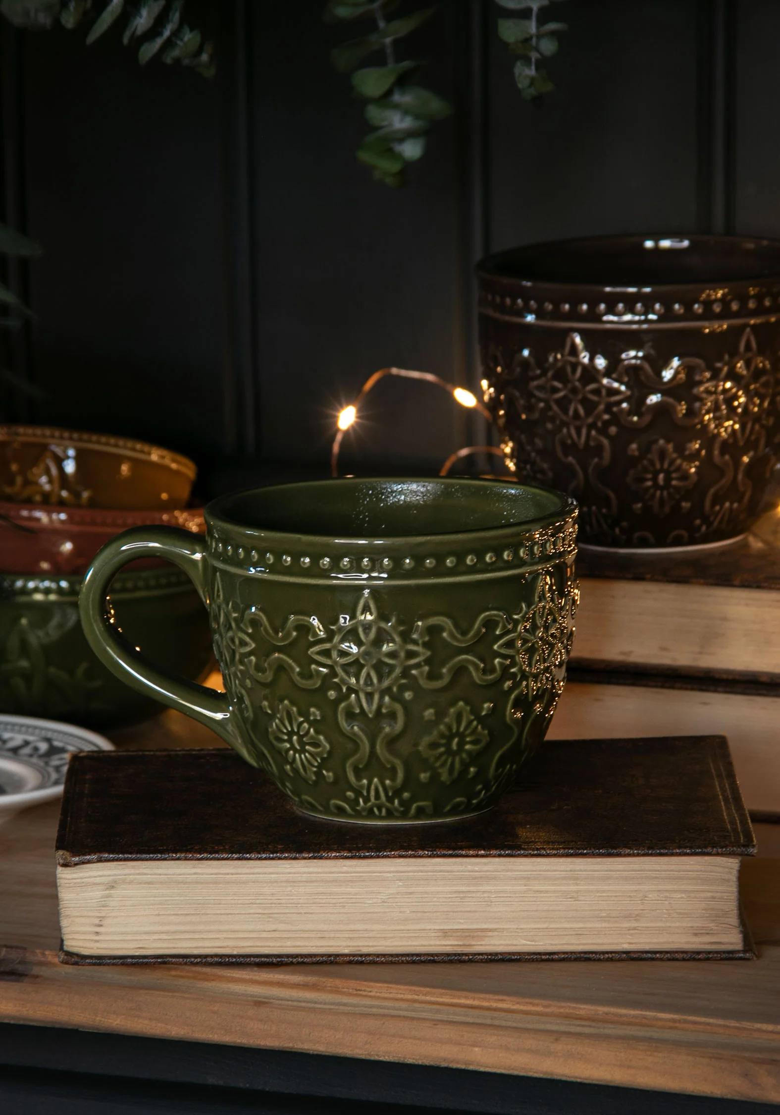 Ashwyn Witches Tile Debossed Mug (Green) - Image 2