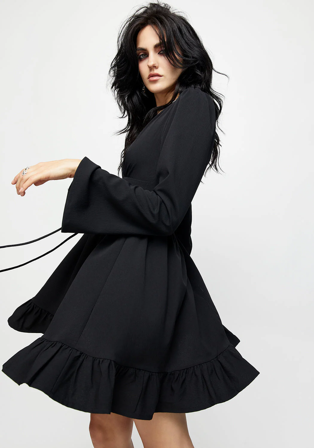 Aura Lace Up Mini Dress - Image 5