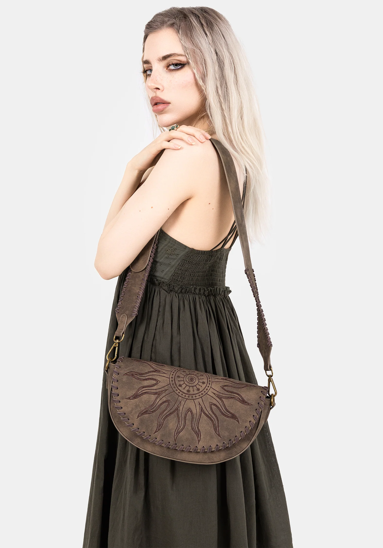 Balor Crescent Crossbody Bag - Image 5