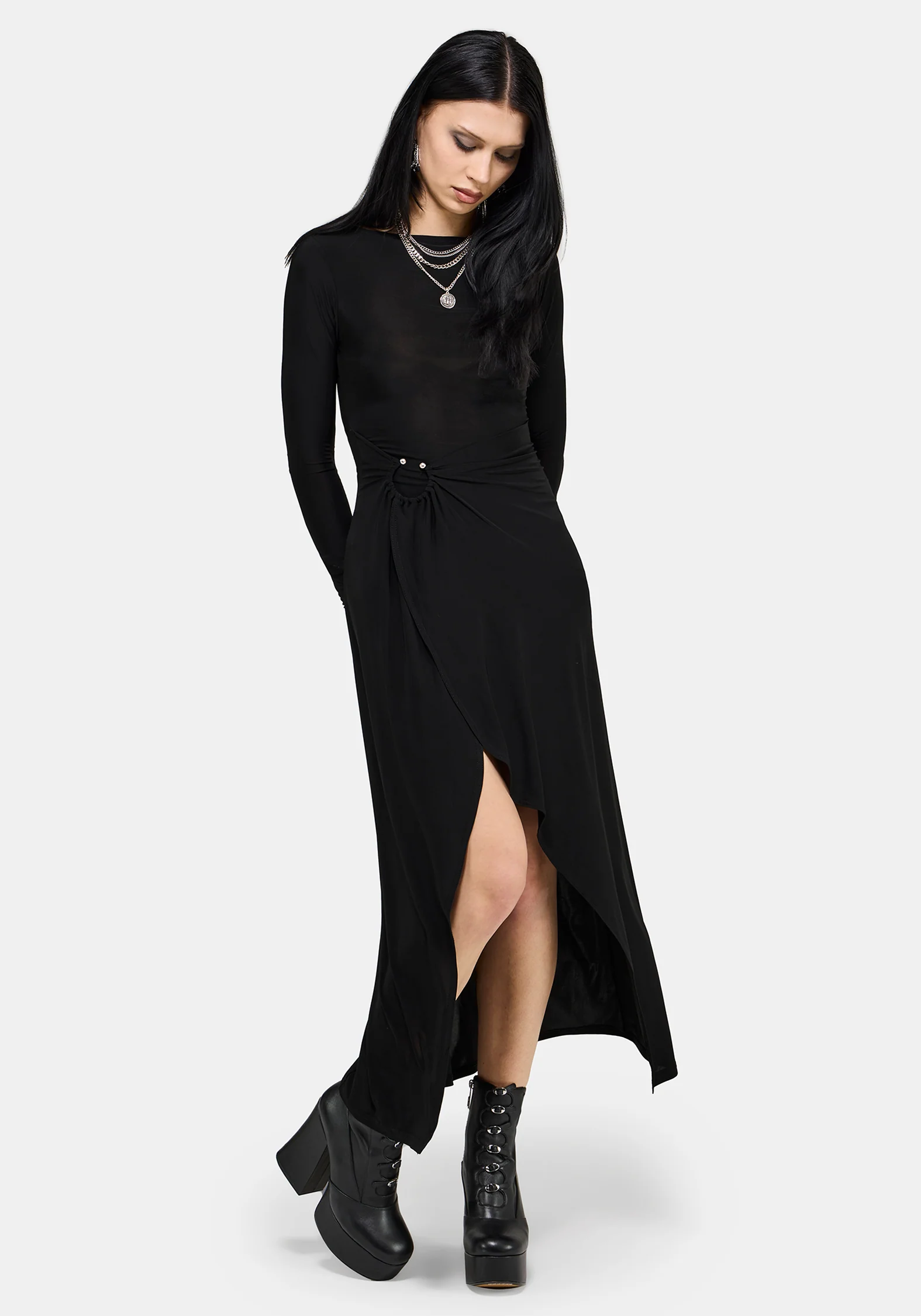 Bellamira Ring Waist Midaxi Dress - Image 7