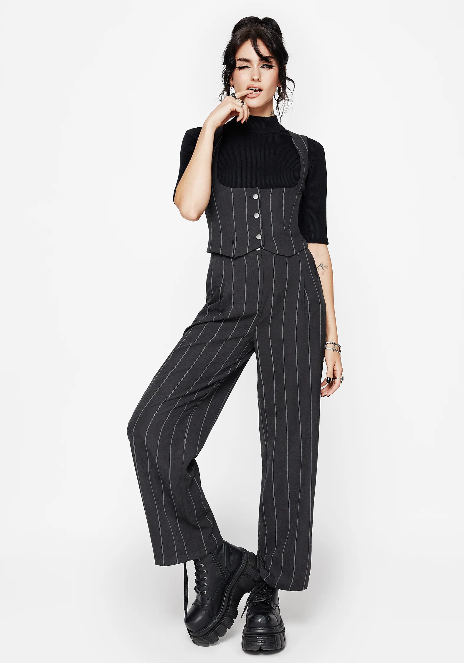 Bellum Stripe Tailored Straight Leg Trouser - Image 6