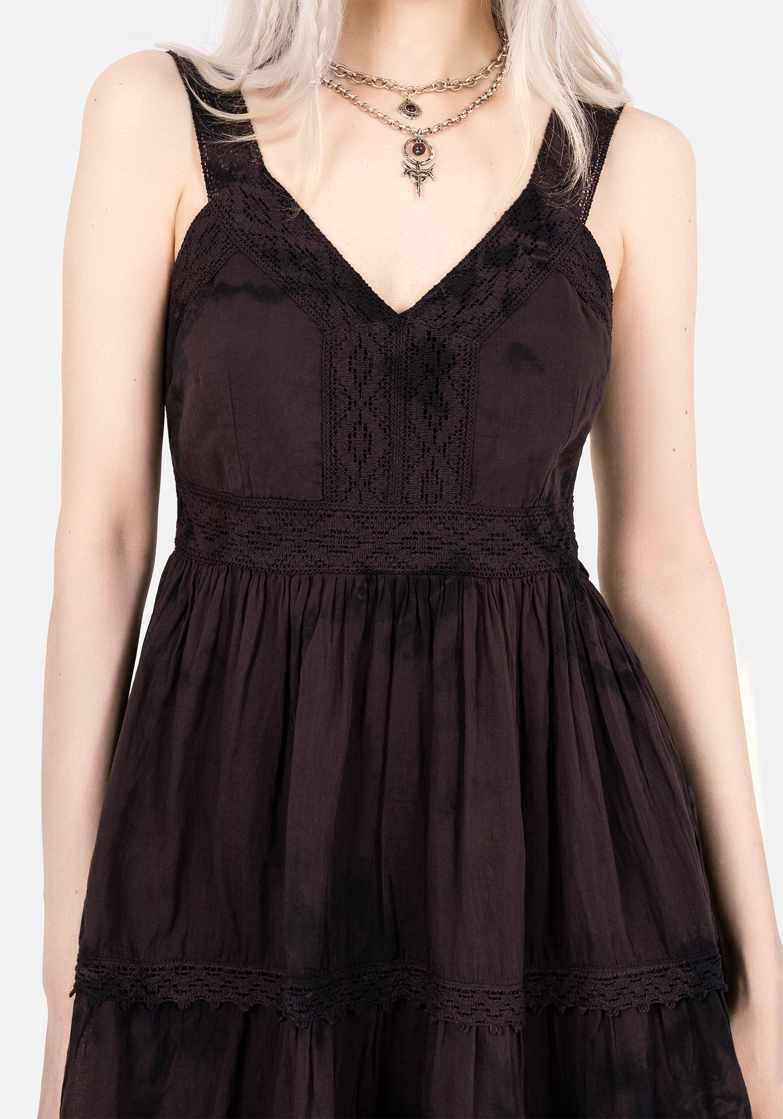 Burnout Tie Dye Cotton Mini Dress - Image 2