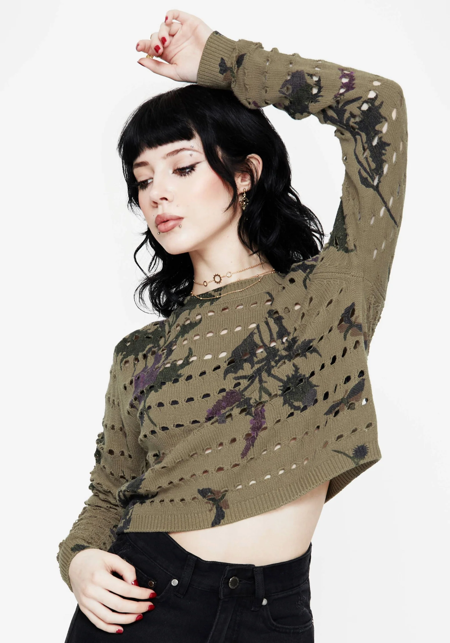 Cassandra Floral Knit Sweater - Image 4