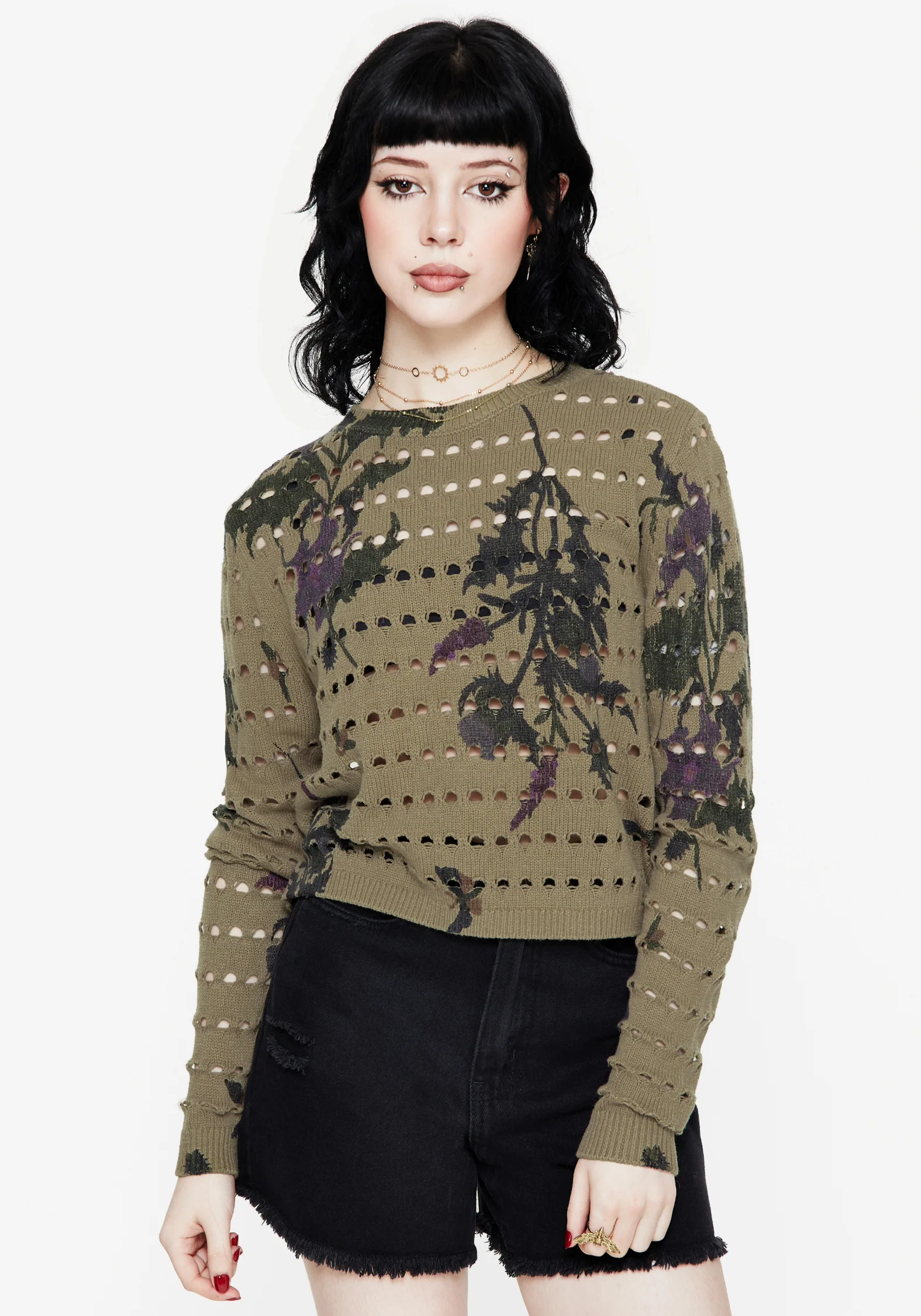 Cassandra Floral Knit Sweater - Image 6