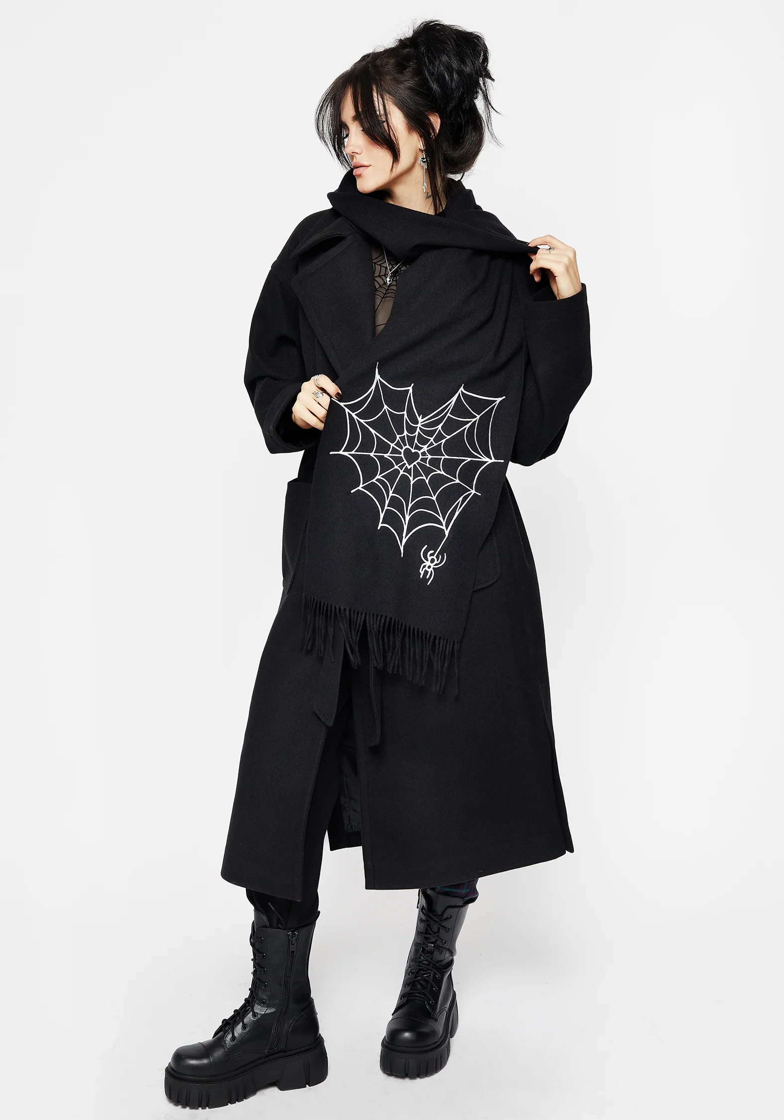 Catch Feelings Embroidered Scarf - Image 3