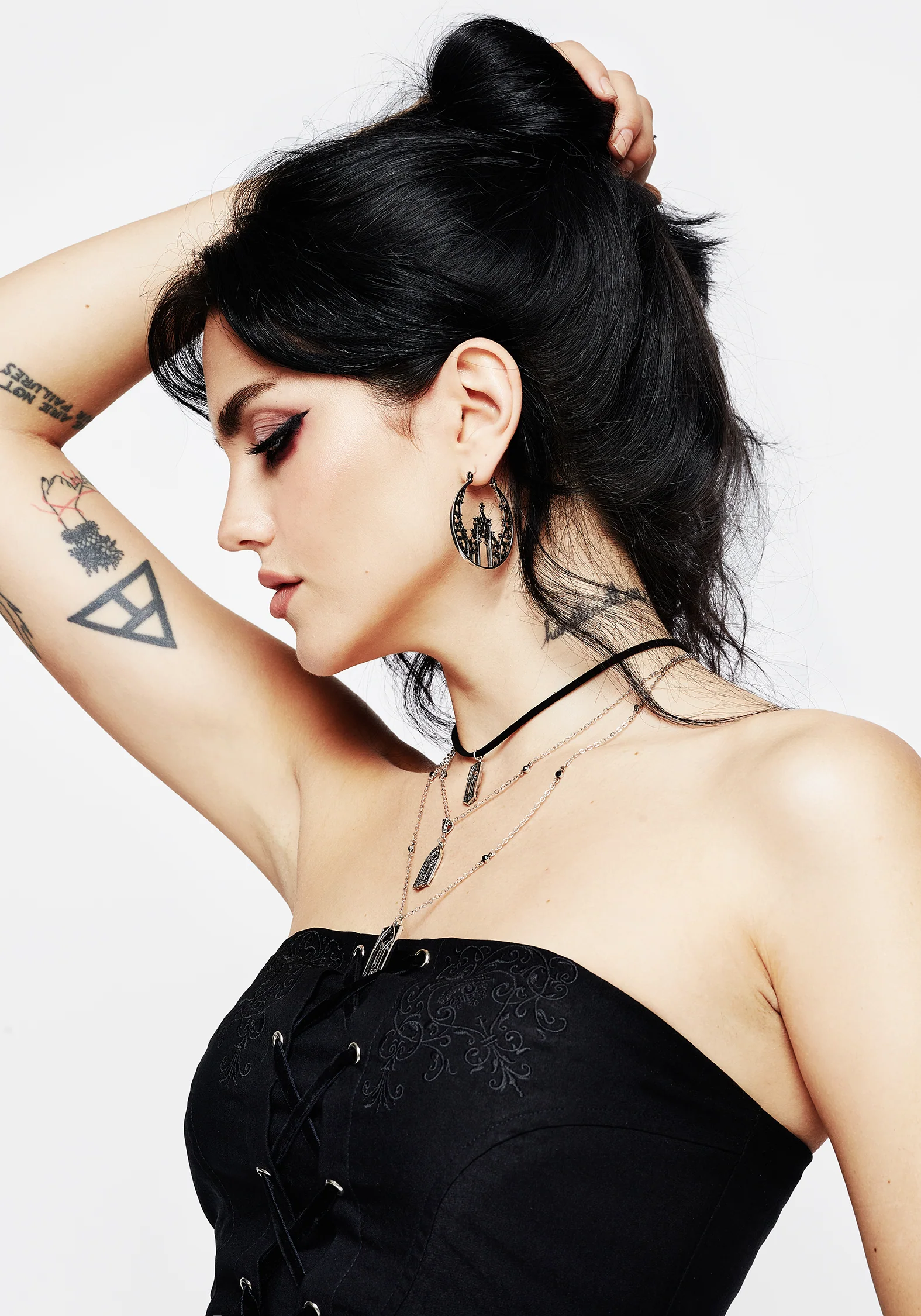 Cathedral Gothic Hoop Earrings - Image 5