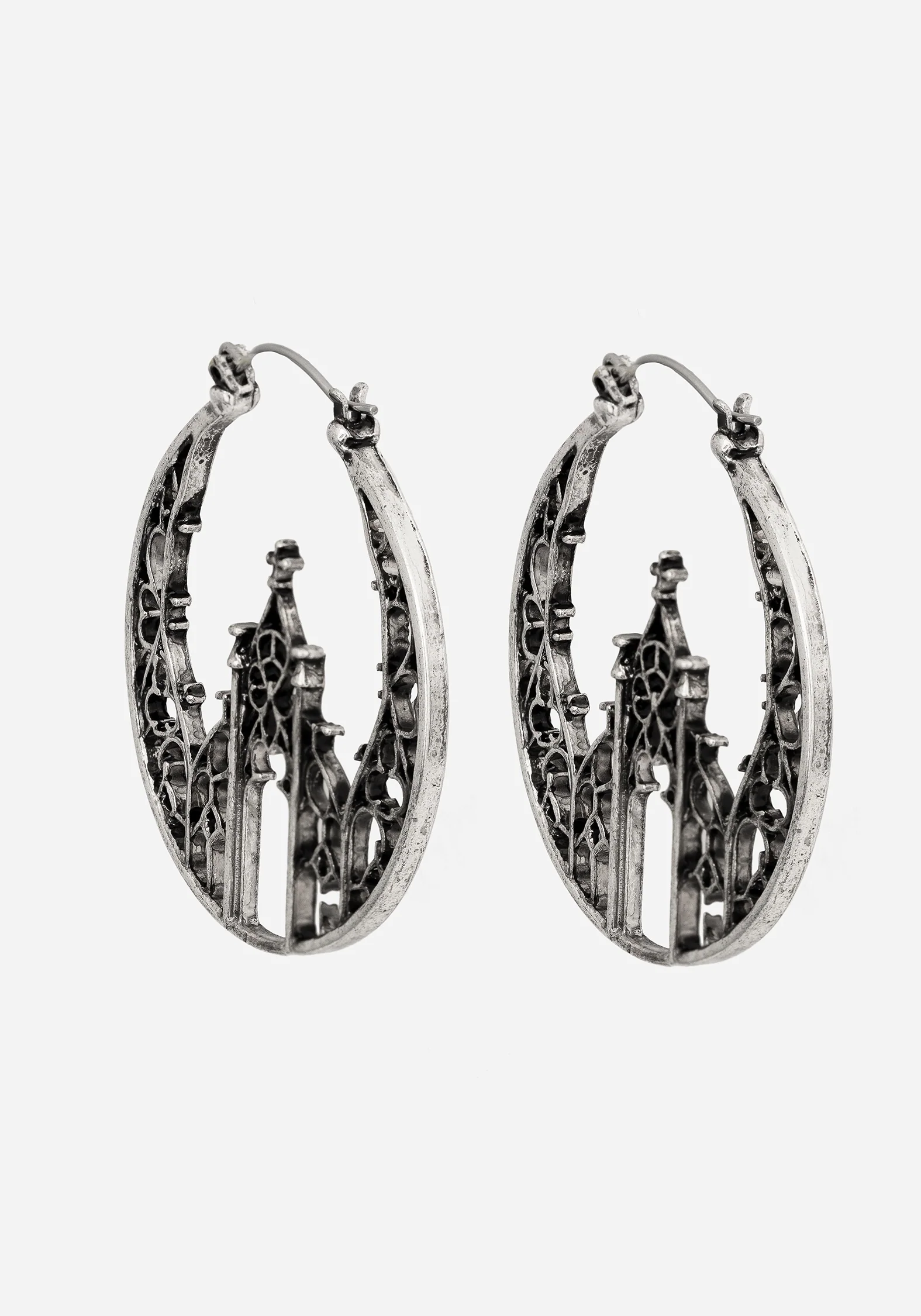 Cathedral Gothic Hoop Earrings - Image 6