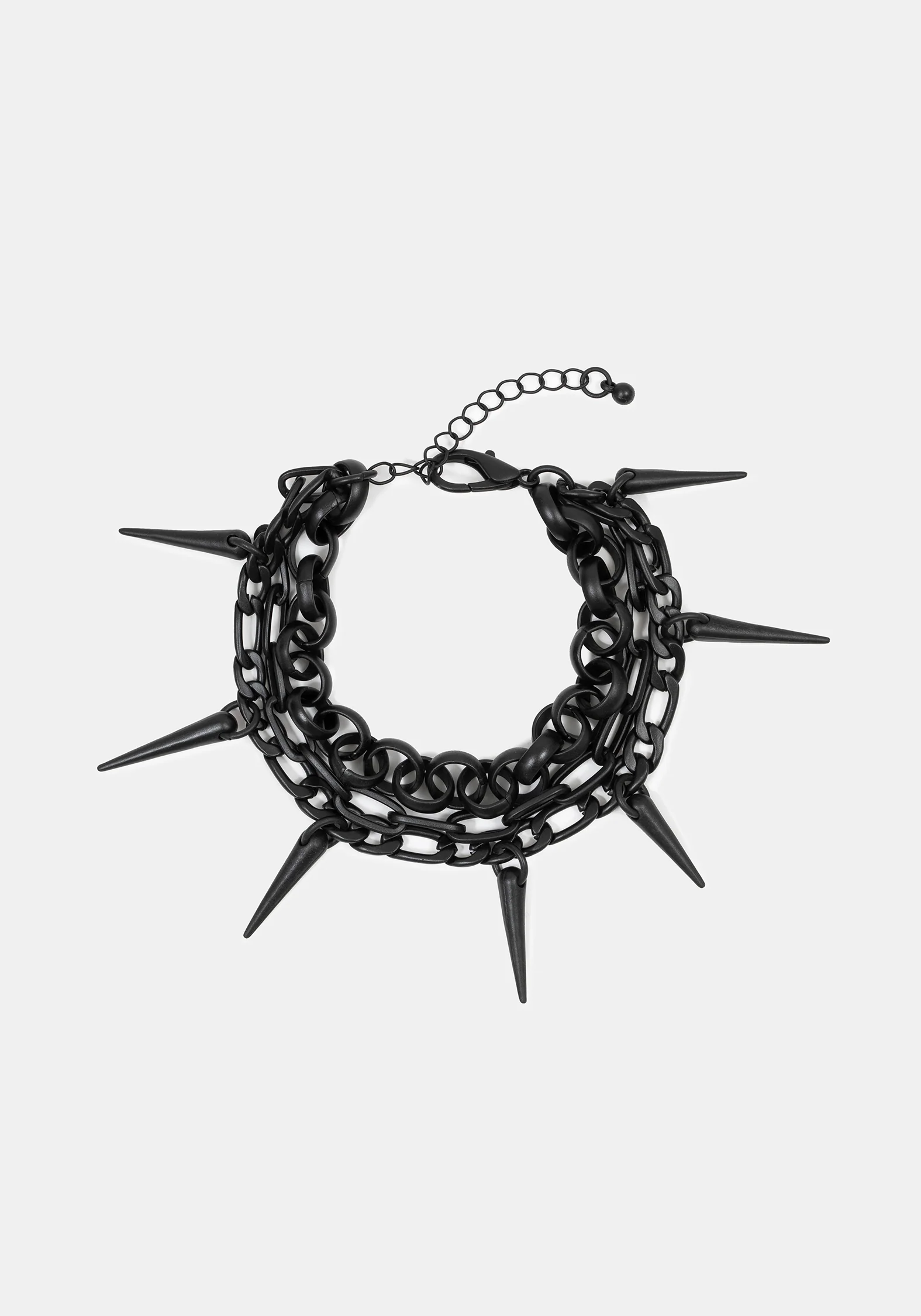 Chorx Layered Jet Chain Bracelet - Image 5