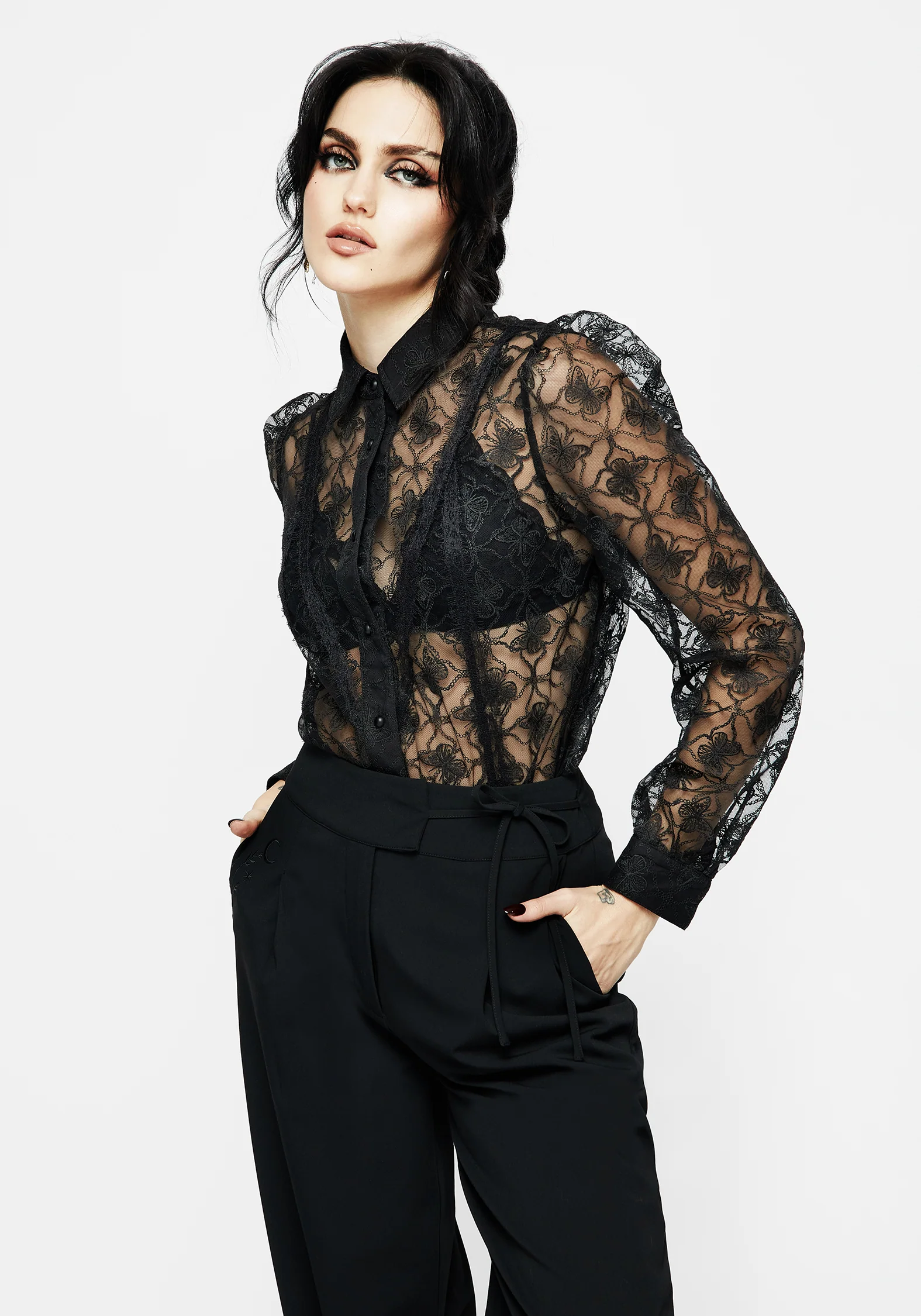 Chrysalis Butterfly Lace Shirt - Image 5