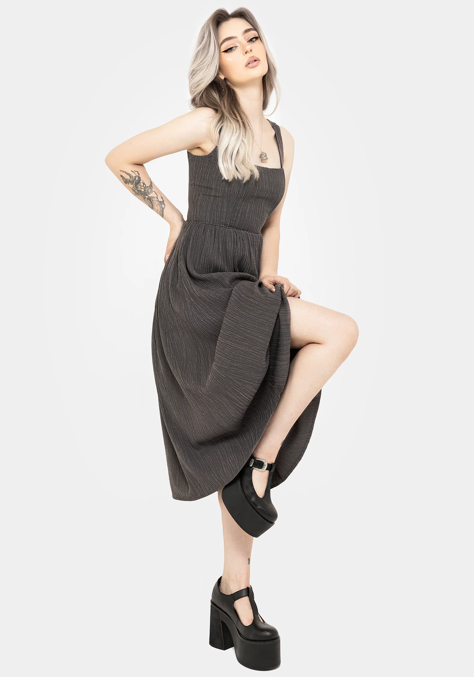 Darkside Corset Midi Dress - Image 4