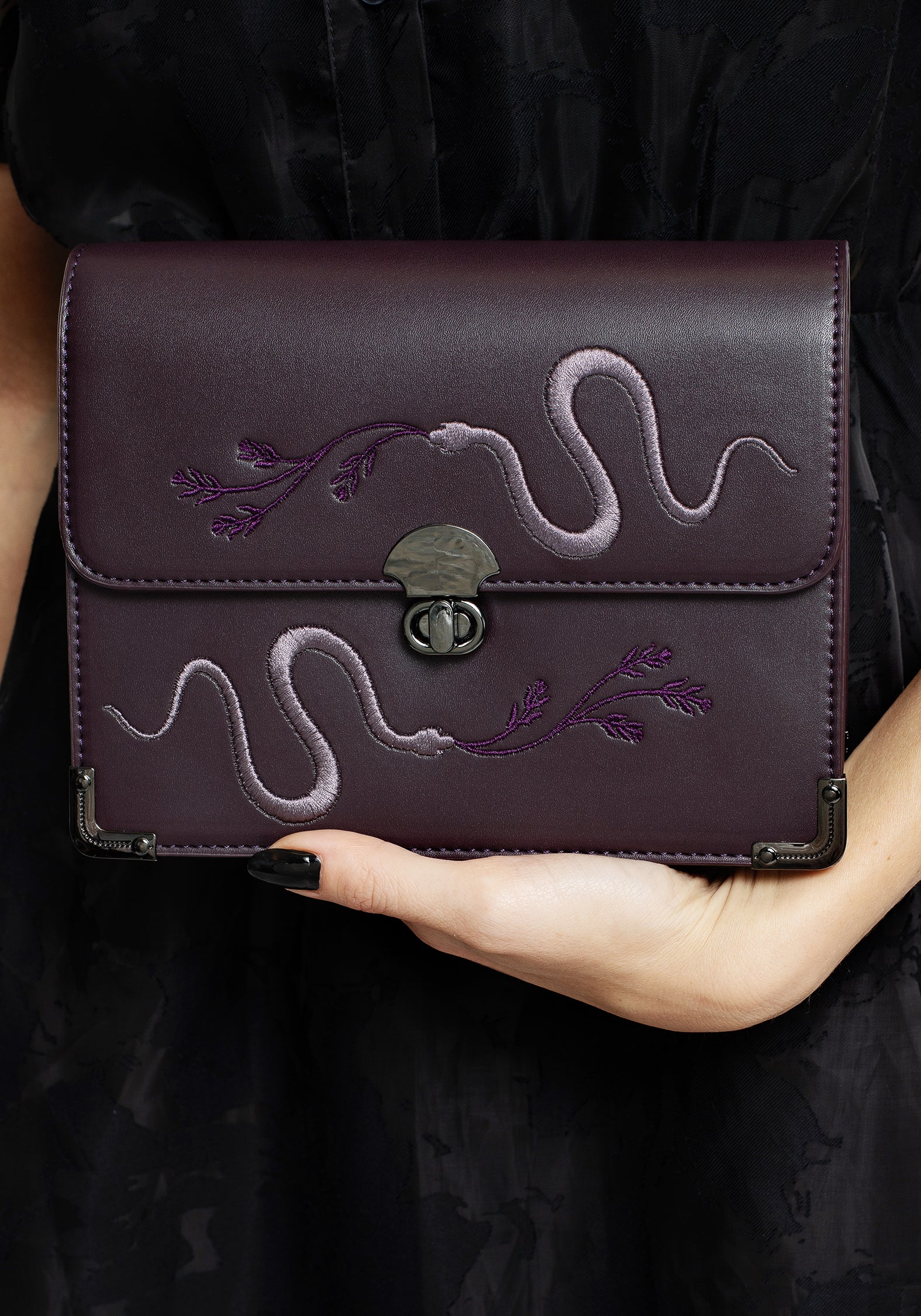 Dominion Embroidered Shoulder Bag - Image 2