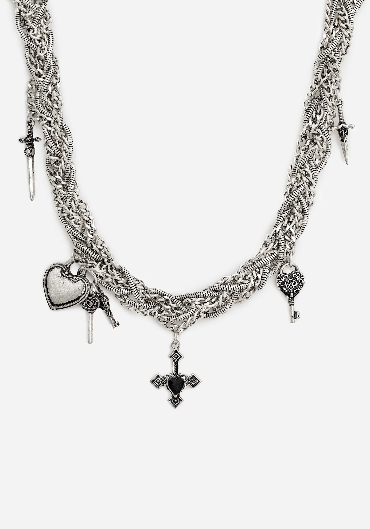 Eilir Twisted Vintage Charm Necklace - Image 3