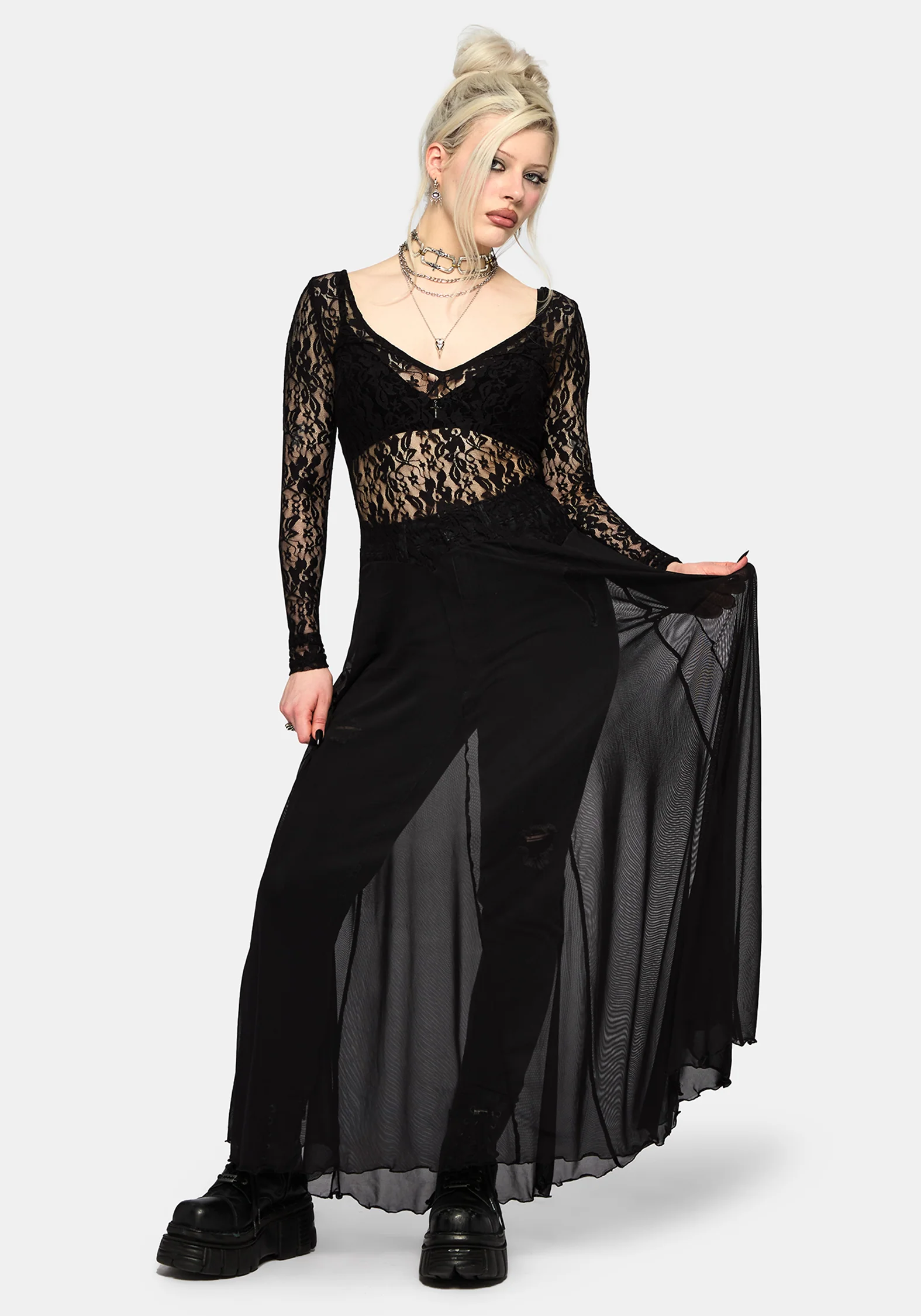 Eltharia Lace Bodice Maxi Dress - Image 2