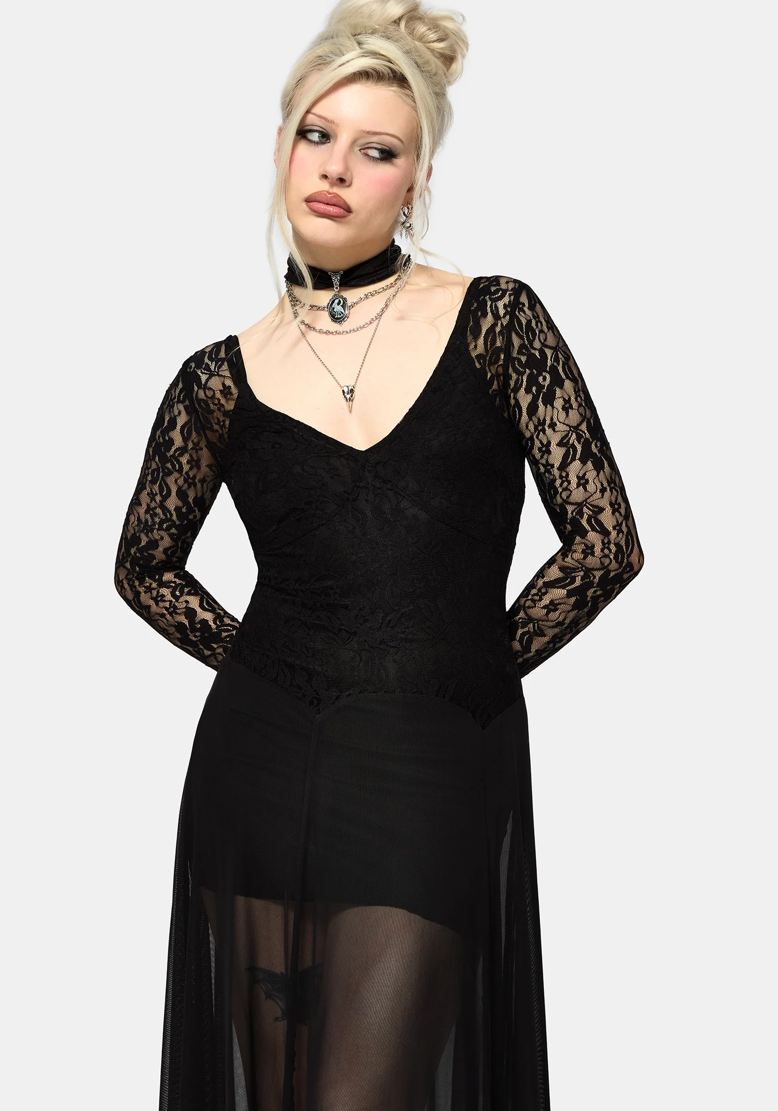 Eltharia Lace Bodice Maxi Dress - Image 4