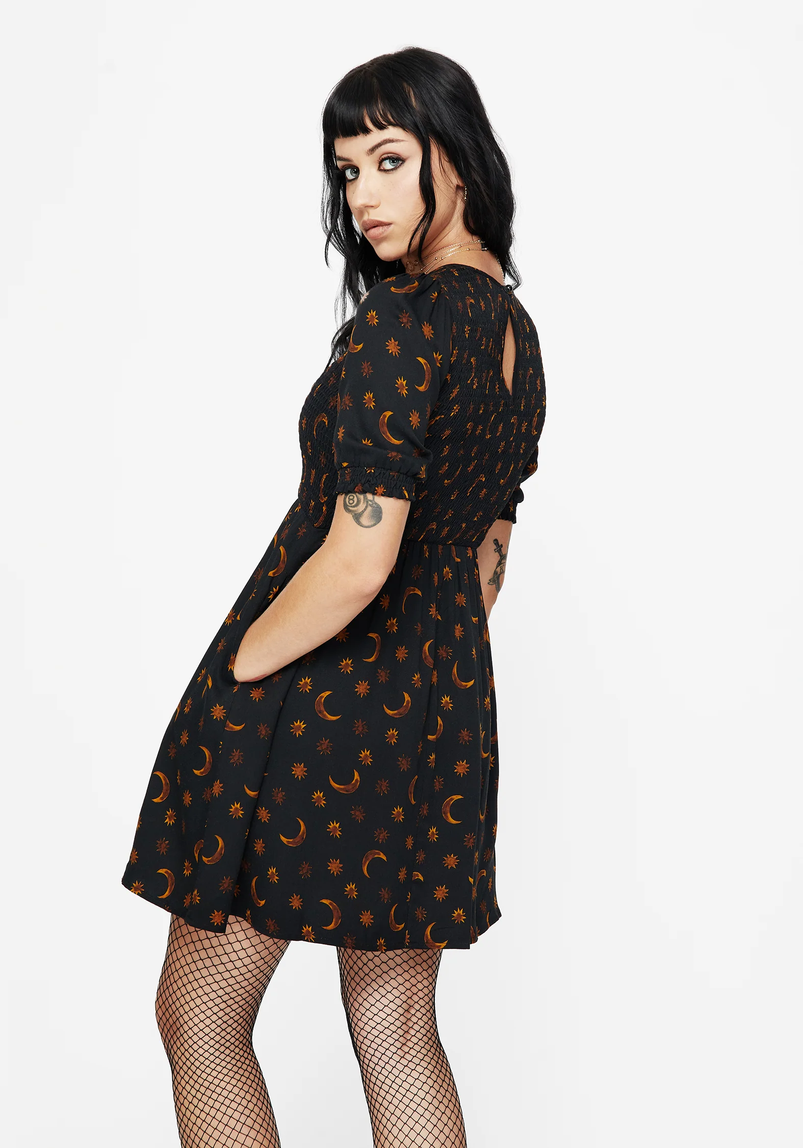Elura Celestial Print Mini Dress - Image 3