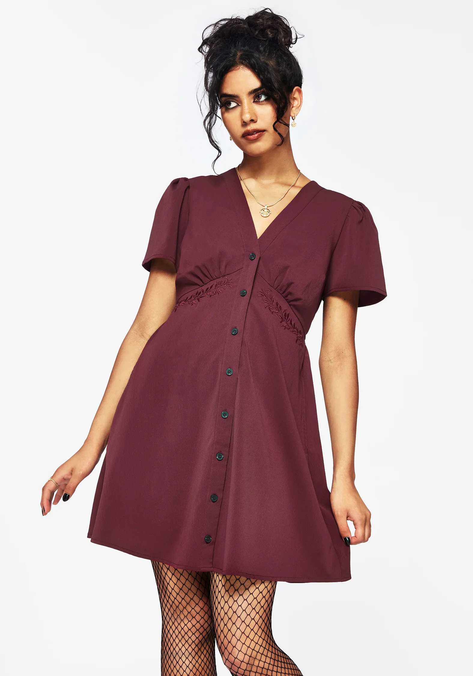 Essence Short Sleeve Mini Dress - Image 5