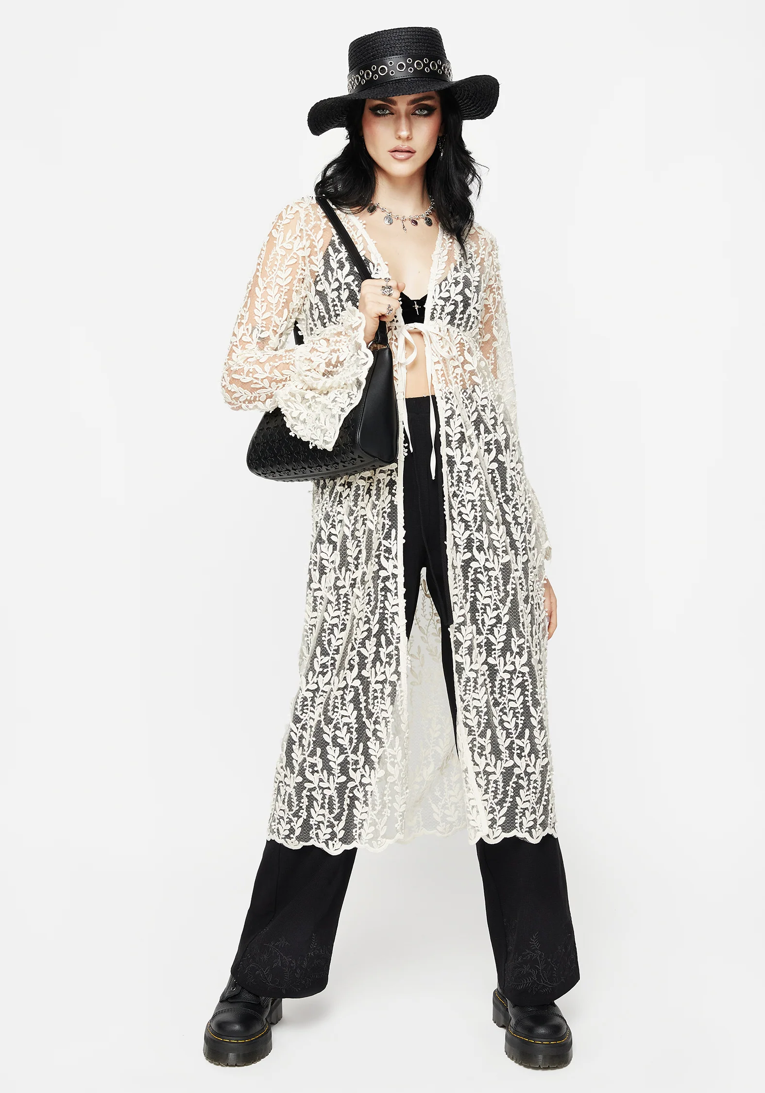 Evangeline Lace Kimono - Image 2