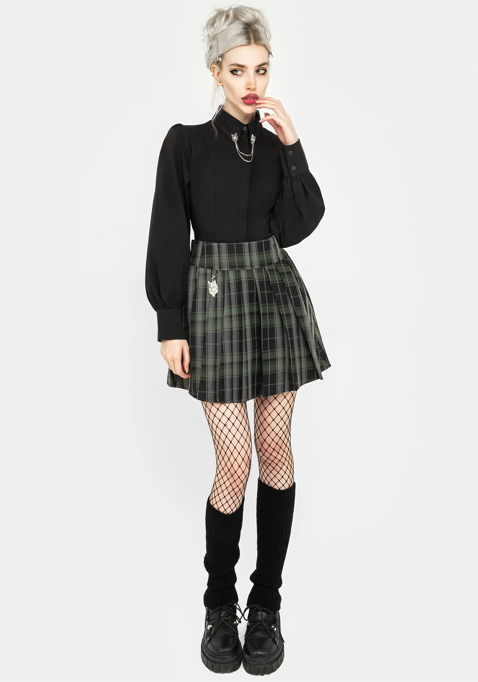Fenrir Puff Sleeve Fitted Shirt - Image 9