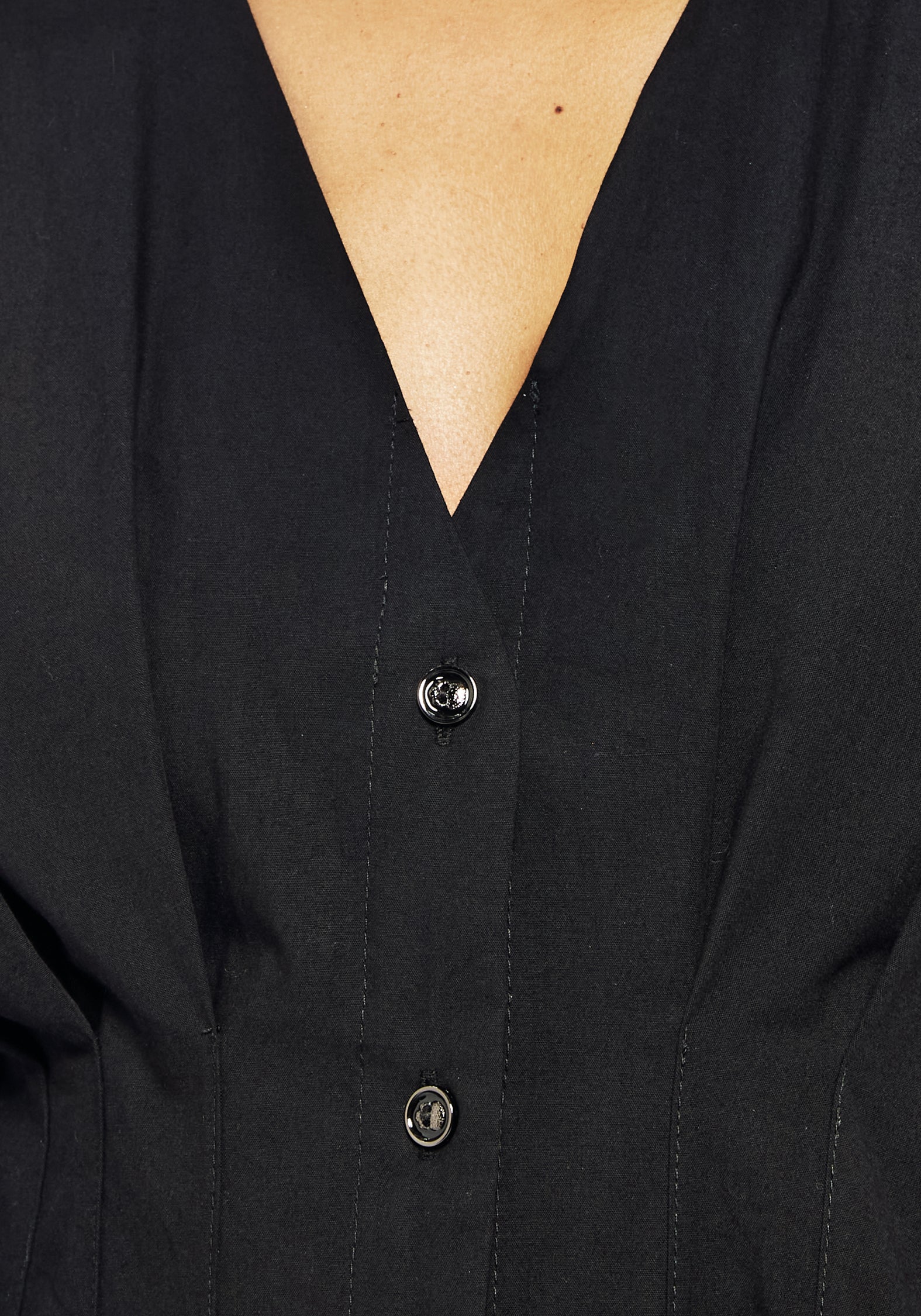 Finis Cotton Button Up Midi Shirt Dress - Image 7