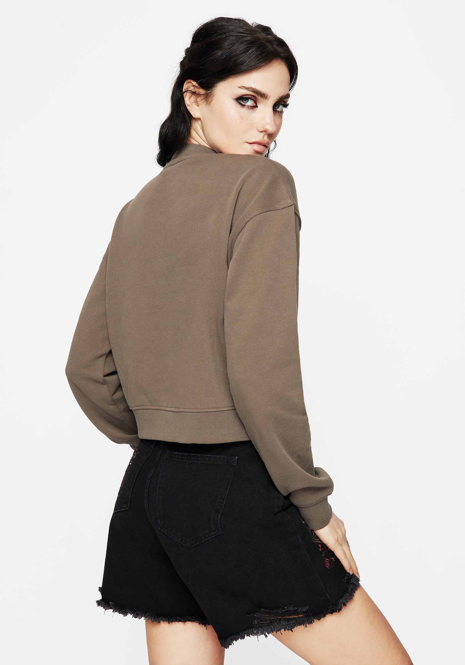 Galerina Graphic Print Cotton Sweatshirt - Image 3