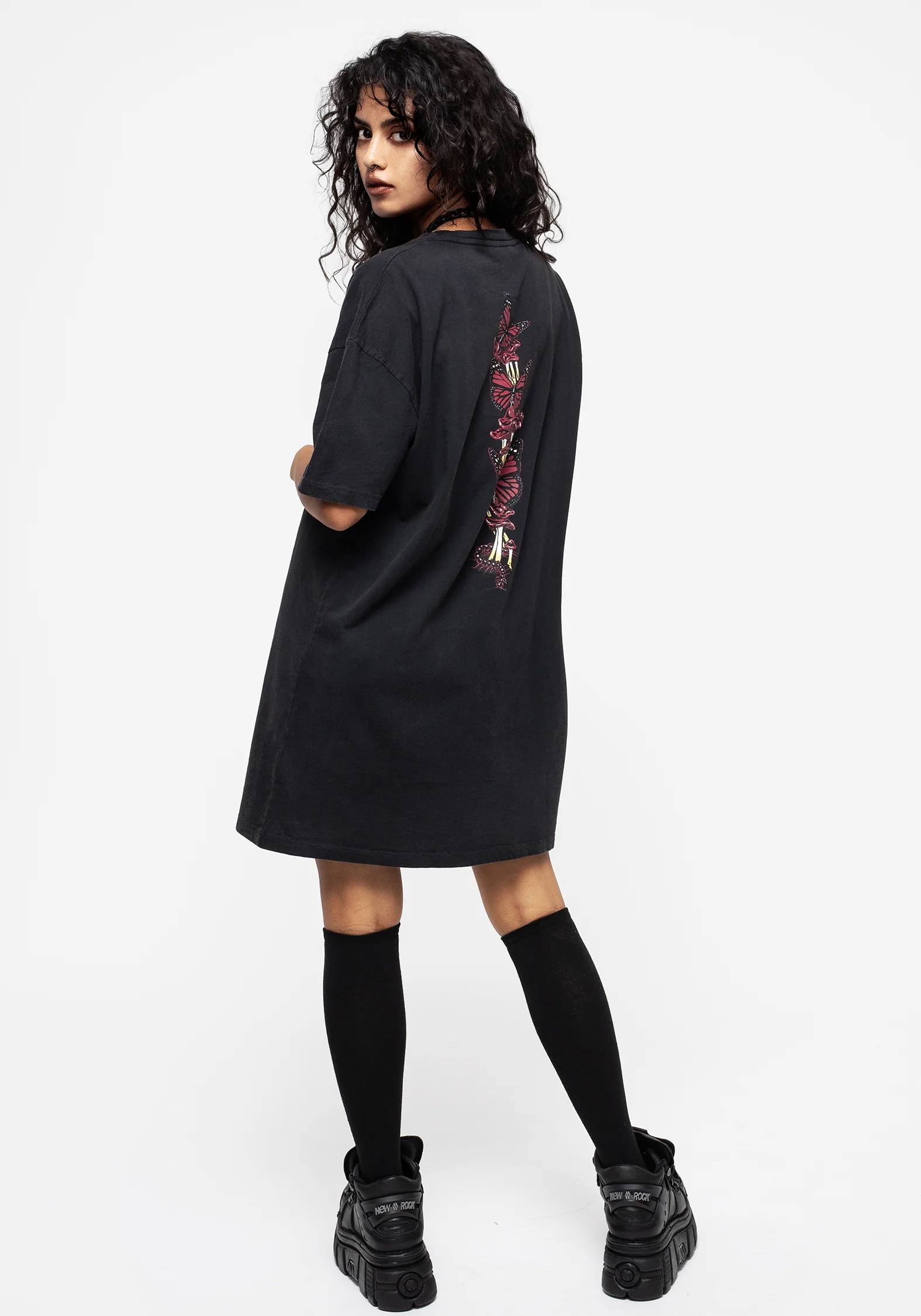 God's Flesh Graphic Print Tee Dress - Image 3
