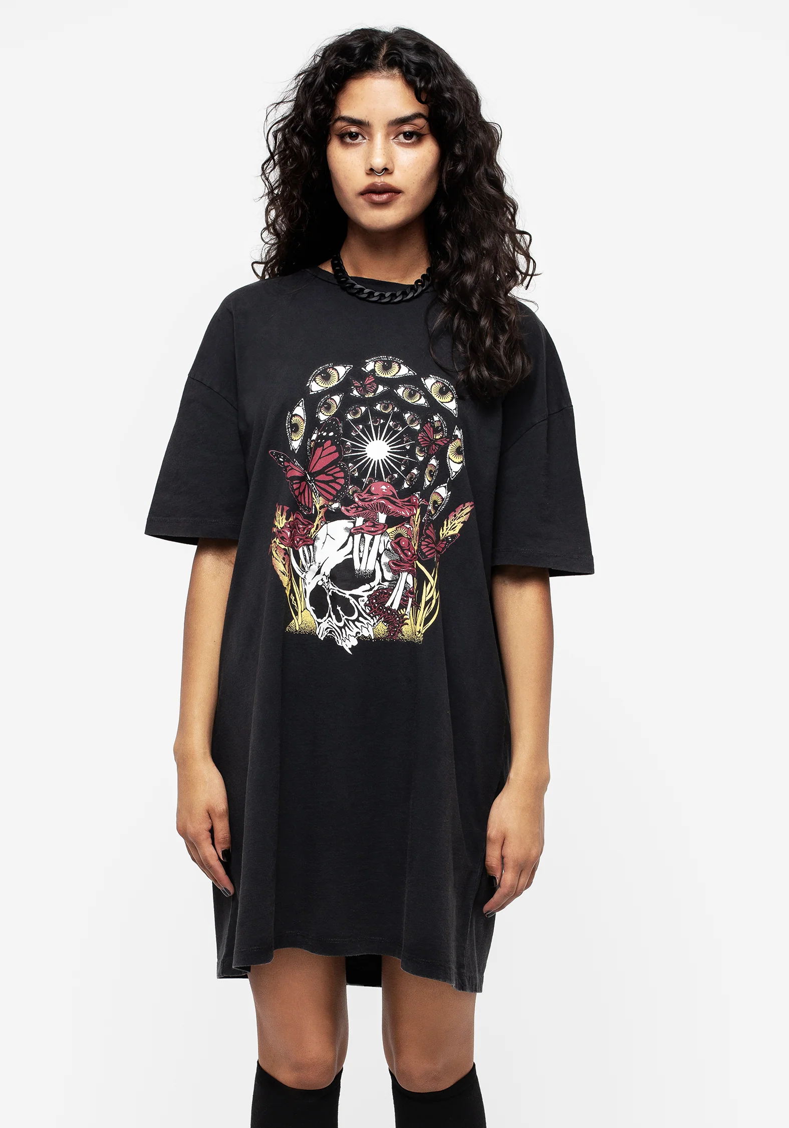 God's Flesh Graphic Print Tee Dress - Image 5