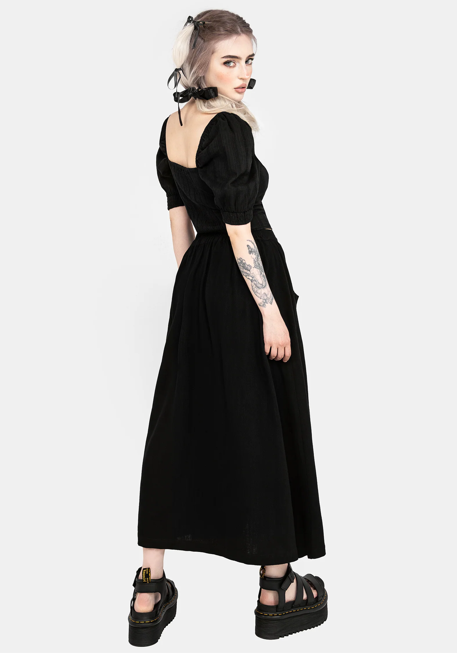Gorse Cotton Puff Sleeve Blouse Top - Image 8