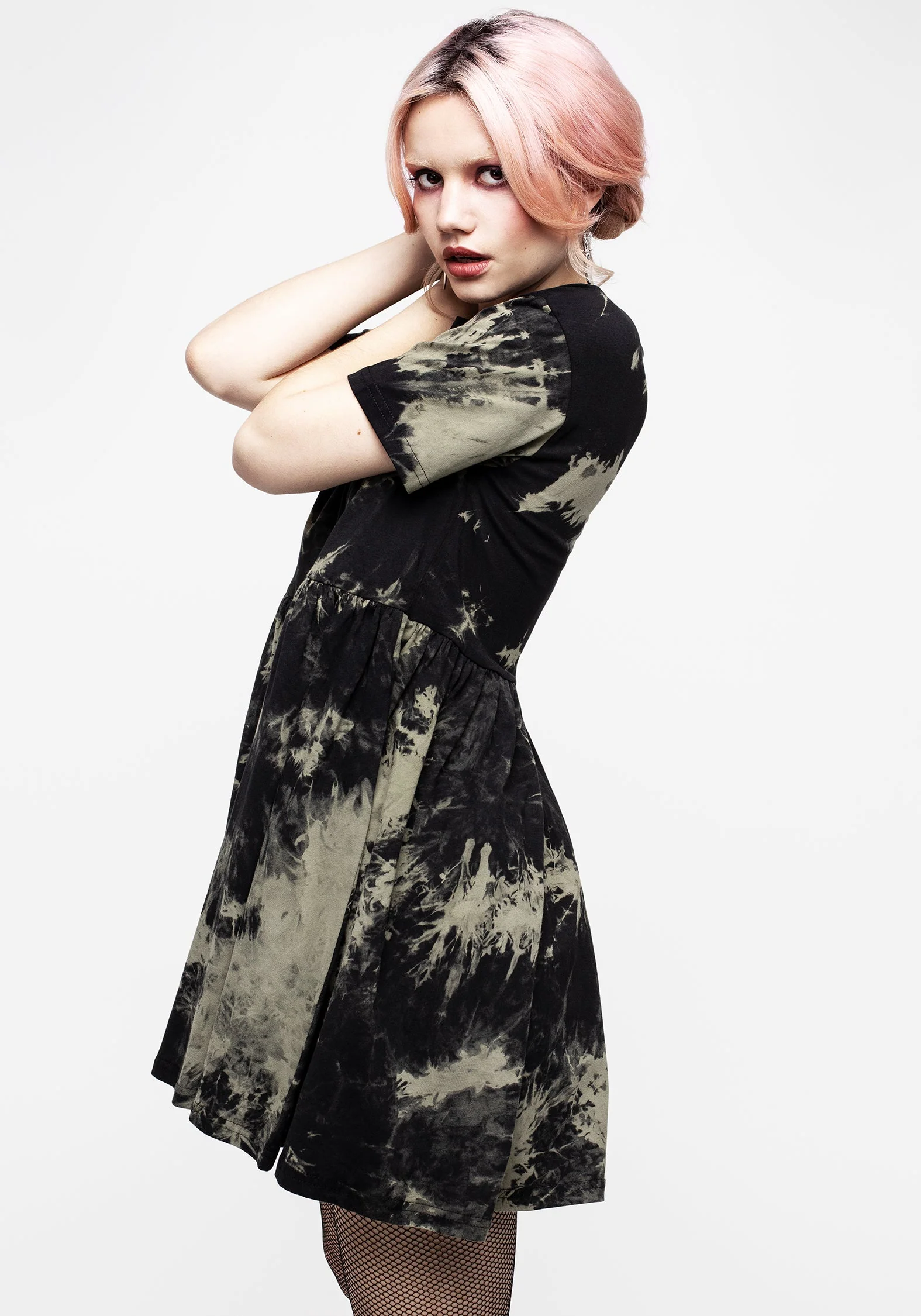 Grievance Tie Dye Skater Dress - Image 5