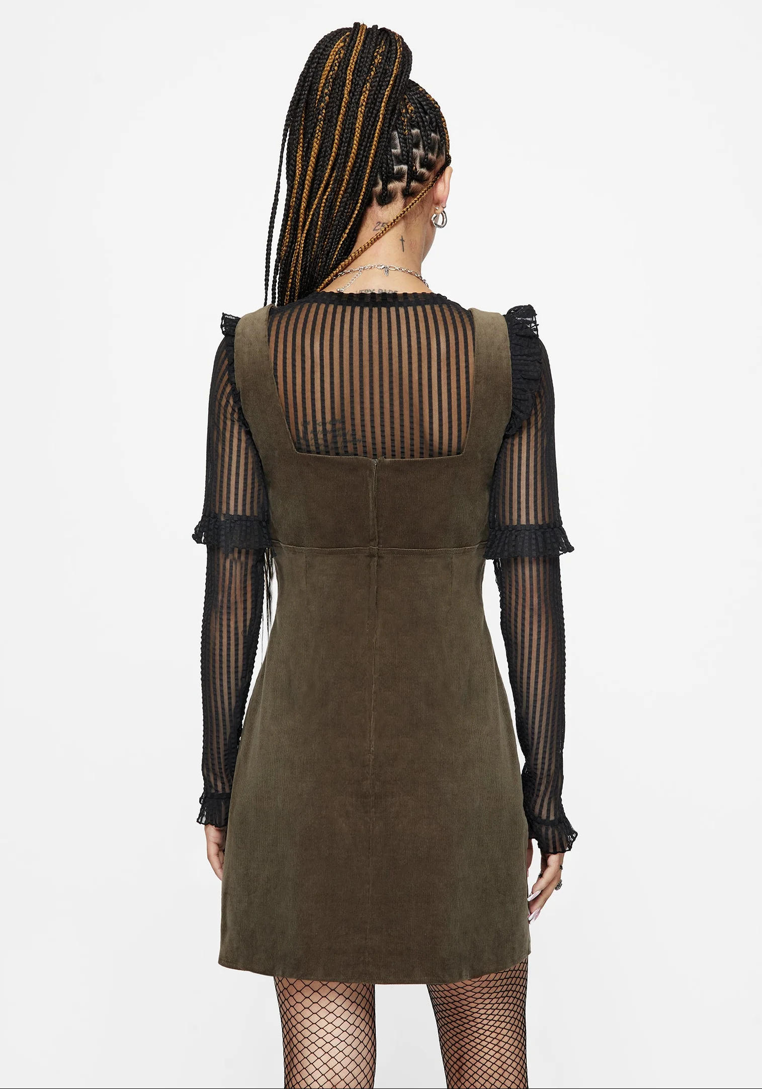 Griffinfly Embroidered Cord Mini Dress - Image 3