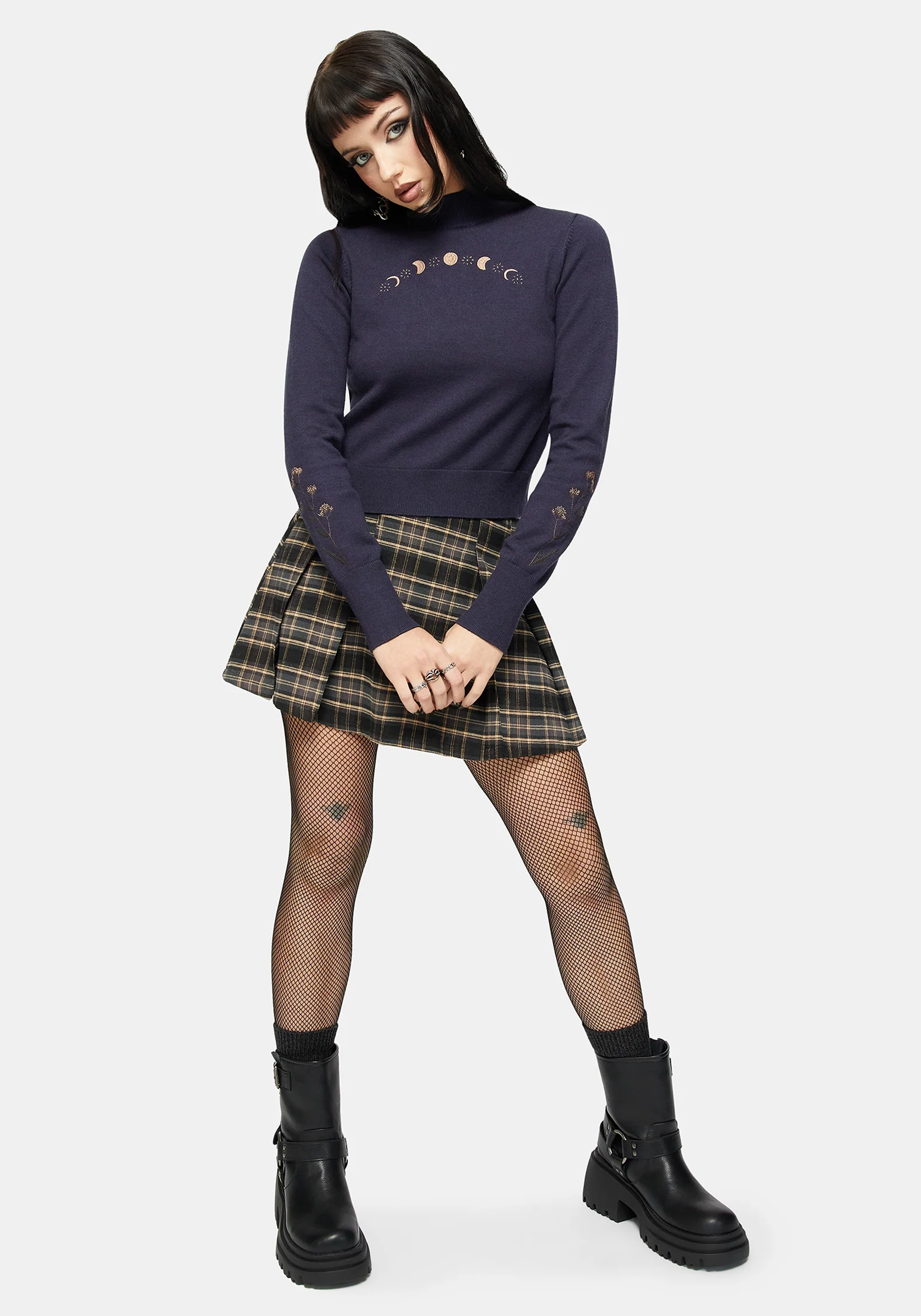 Griffinfly Embroidered Knit Sweater - Image 4
