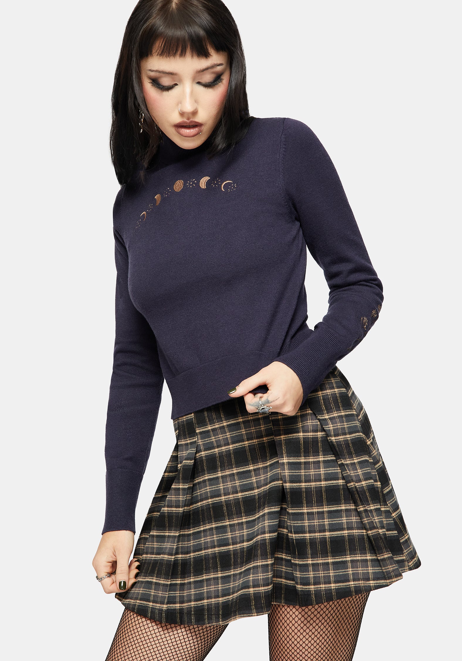 Griffinfly Embroidered Knit Sweater - Image 5