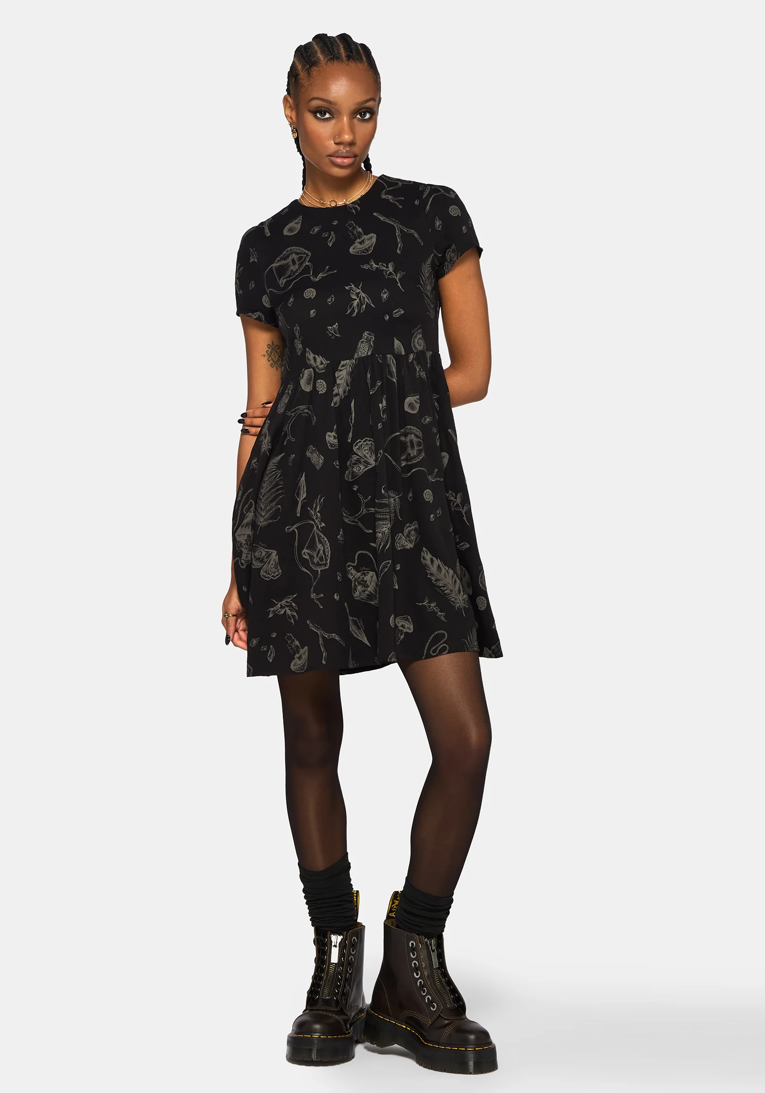 Helena Highland Foraging Mini Skater Dress - Image 4
