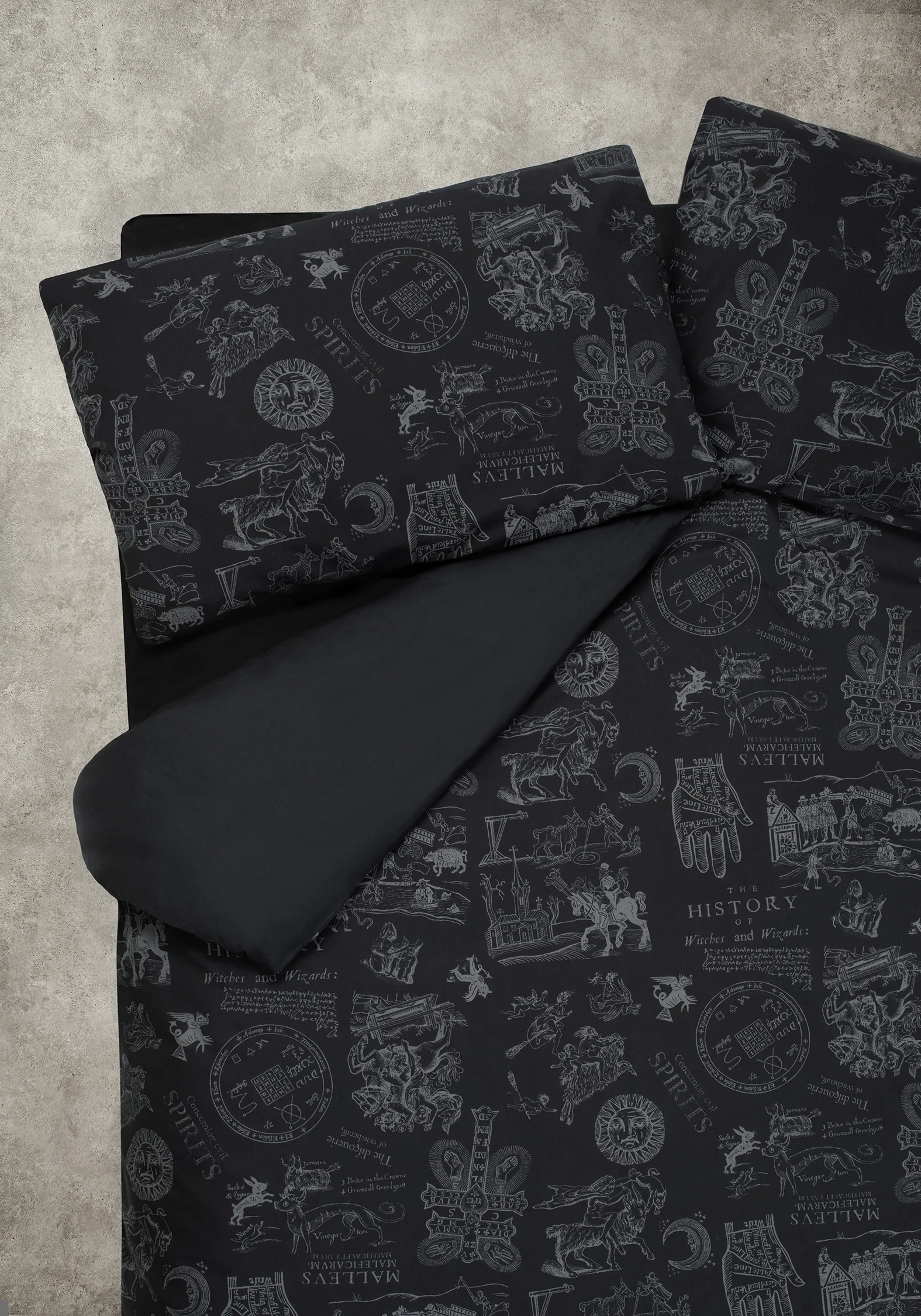 Heresy Woodcut Print Cotton Bedding Set - US Queen - Image 2