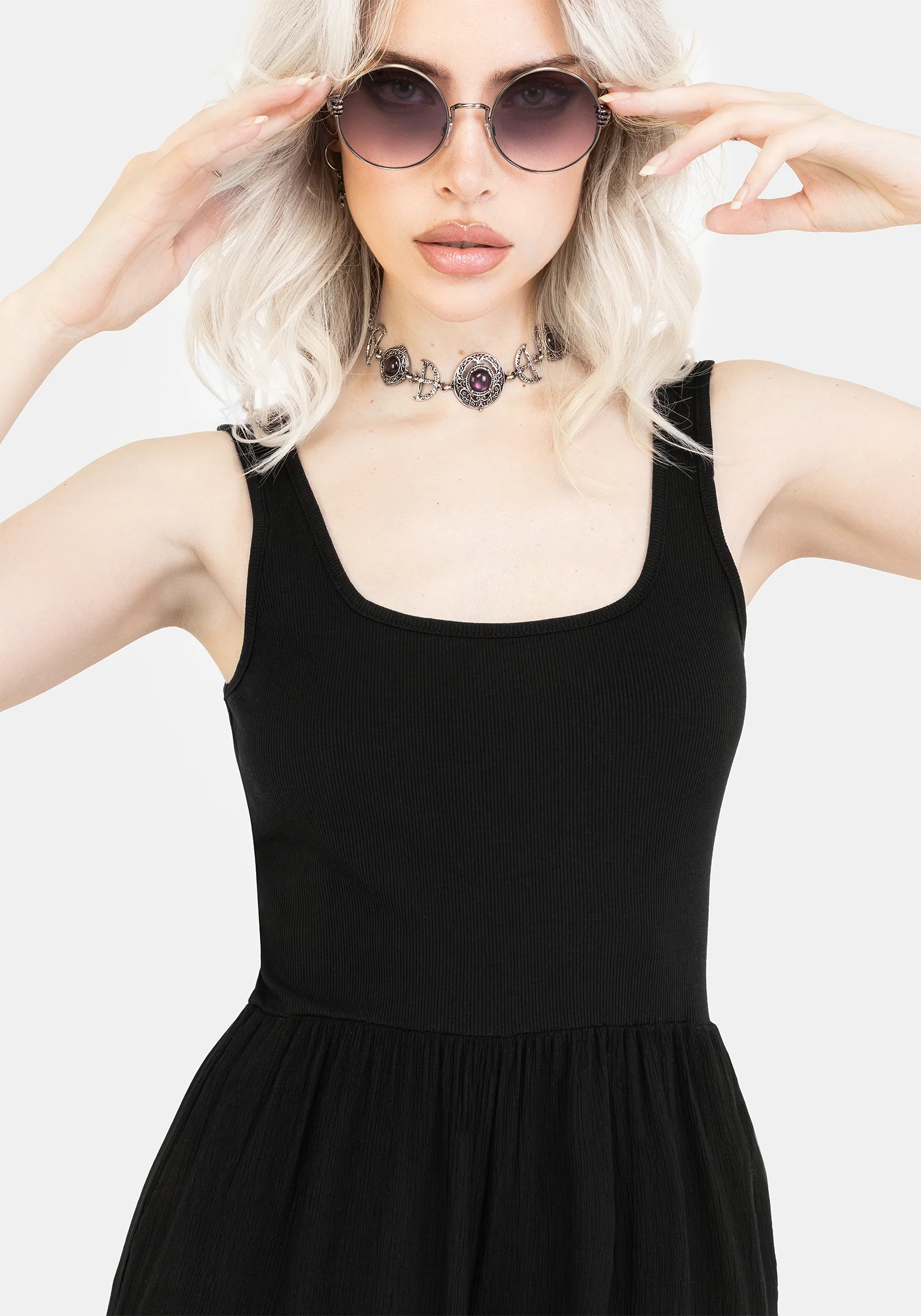 Herne Contrast Wide Leg Jumpsuit - Image 2