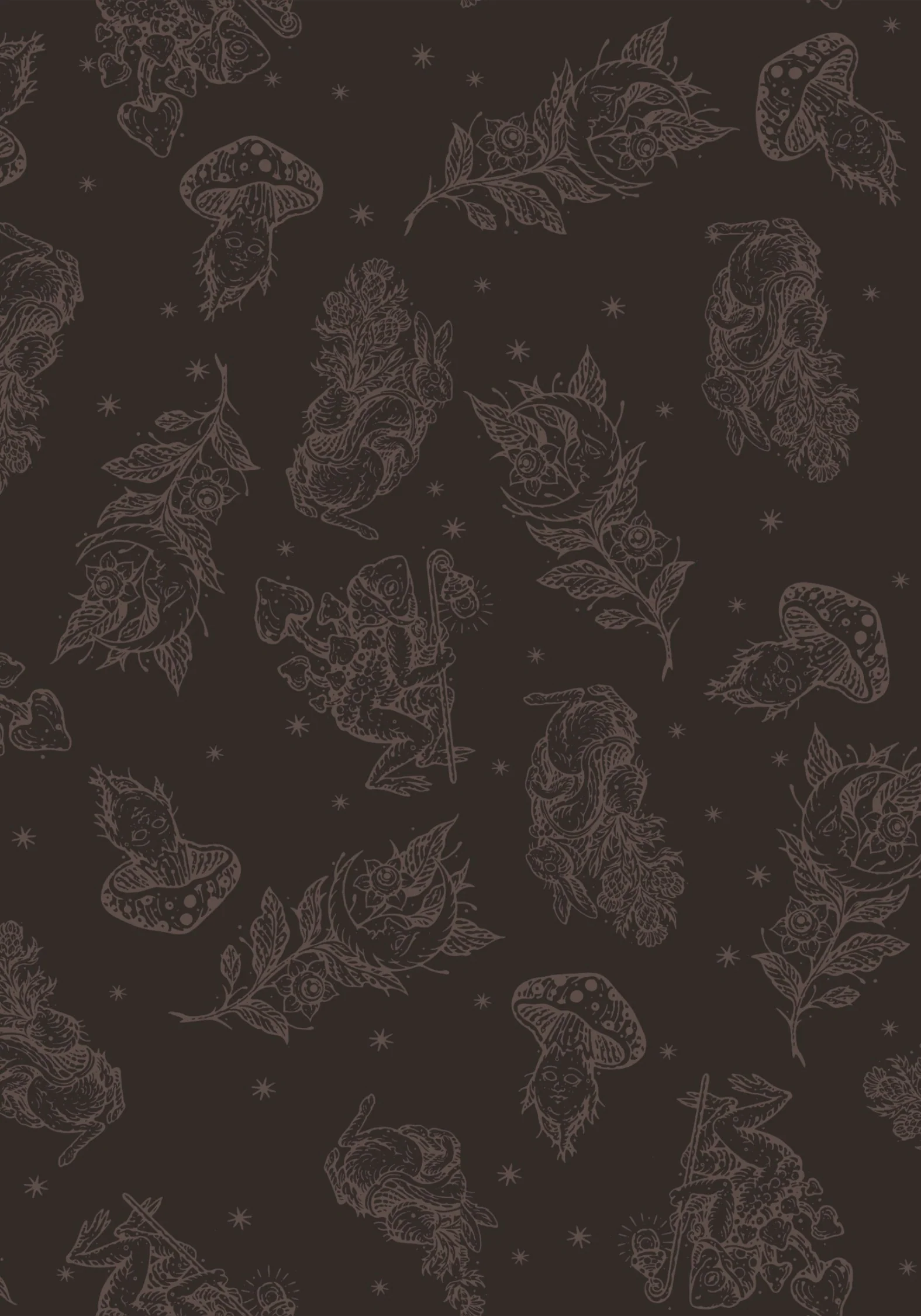 Hexborn Baba Yaga Printed Denim Dungarees - Image 9