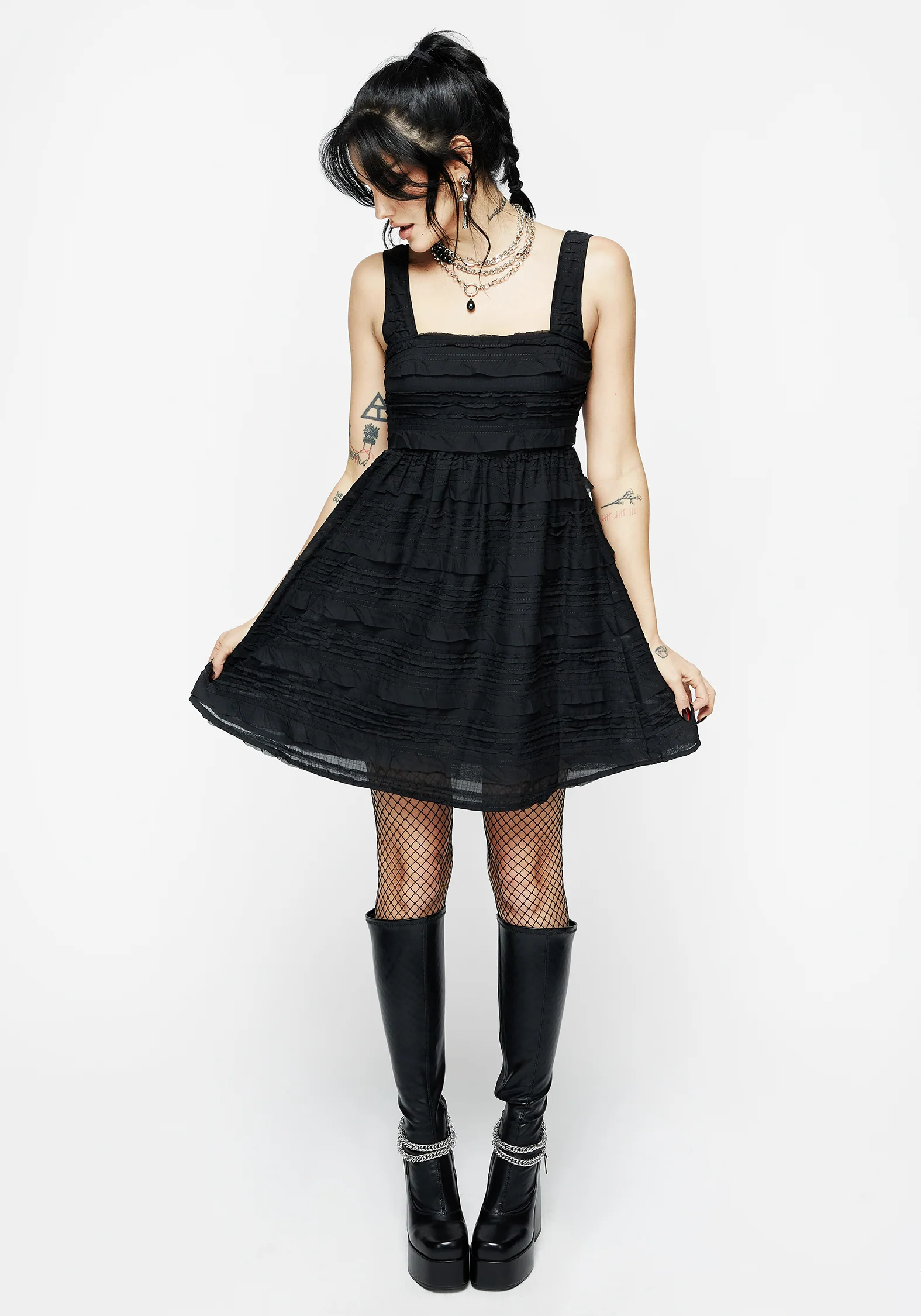 Initiation Babydoll Mini Dress - Image 5
