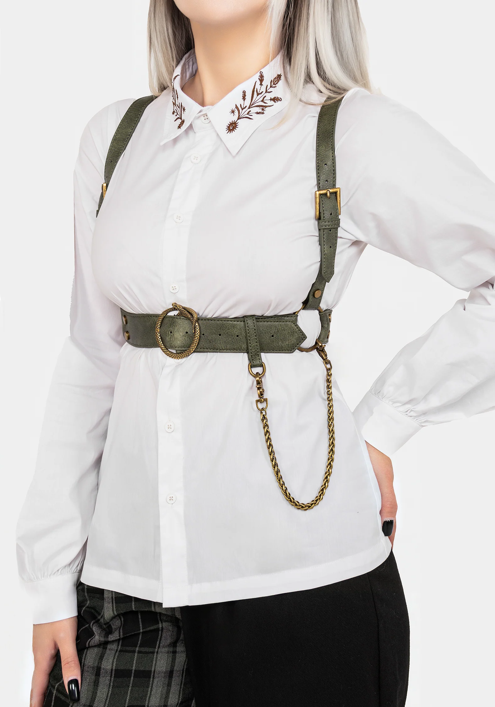 Kaliya Snake Chain Harness - Green - Image 6