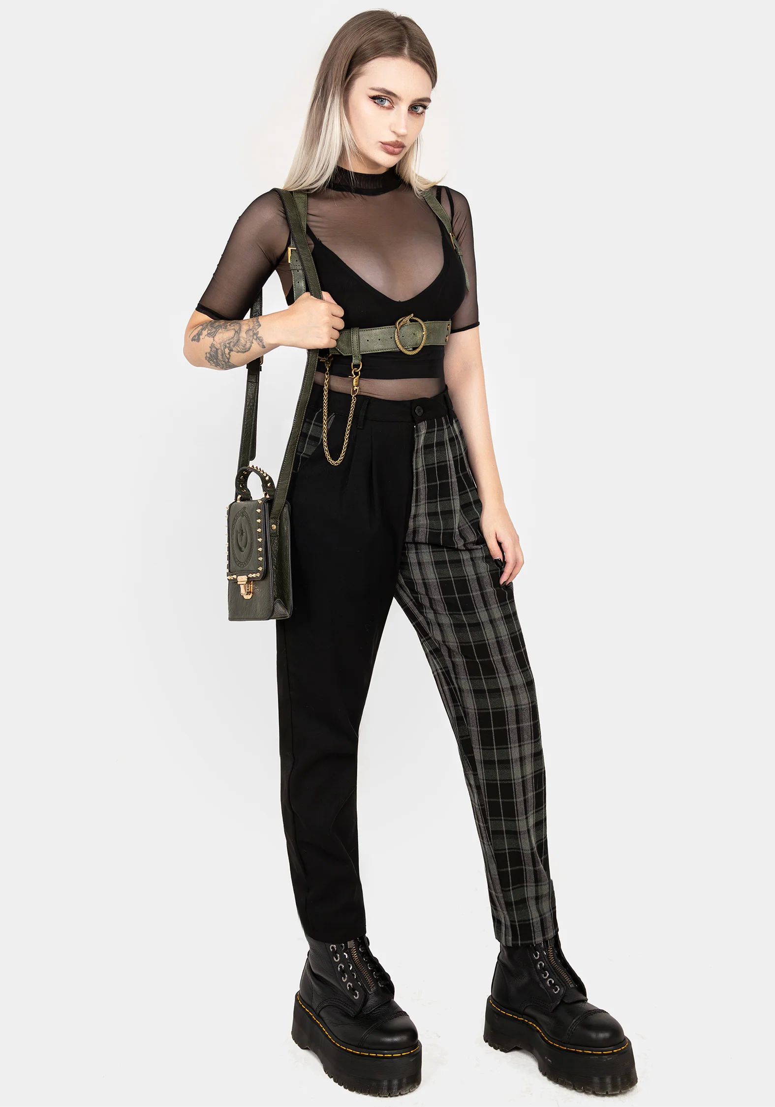 Kaliya Snake Chain Harness - Green - Image 8