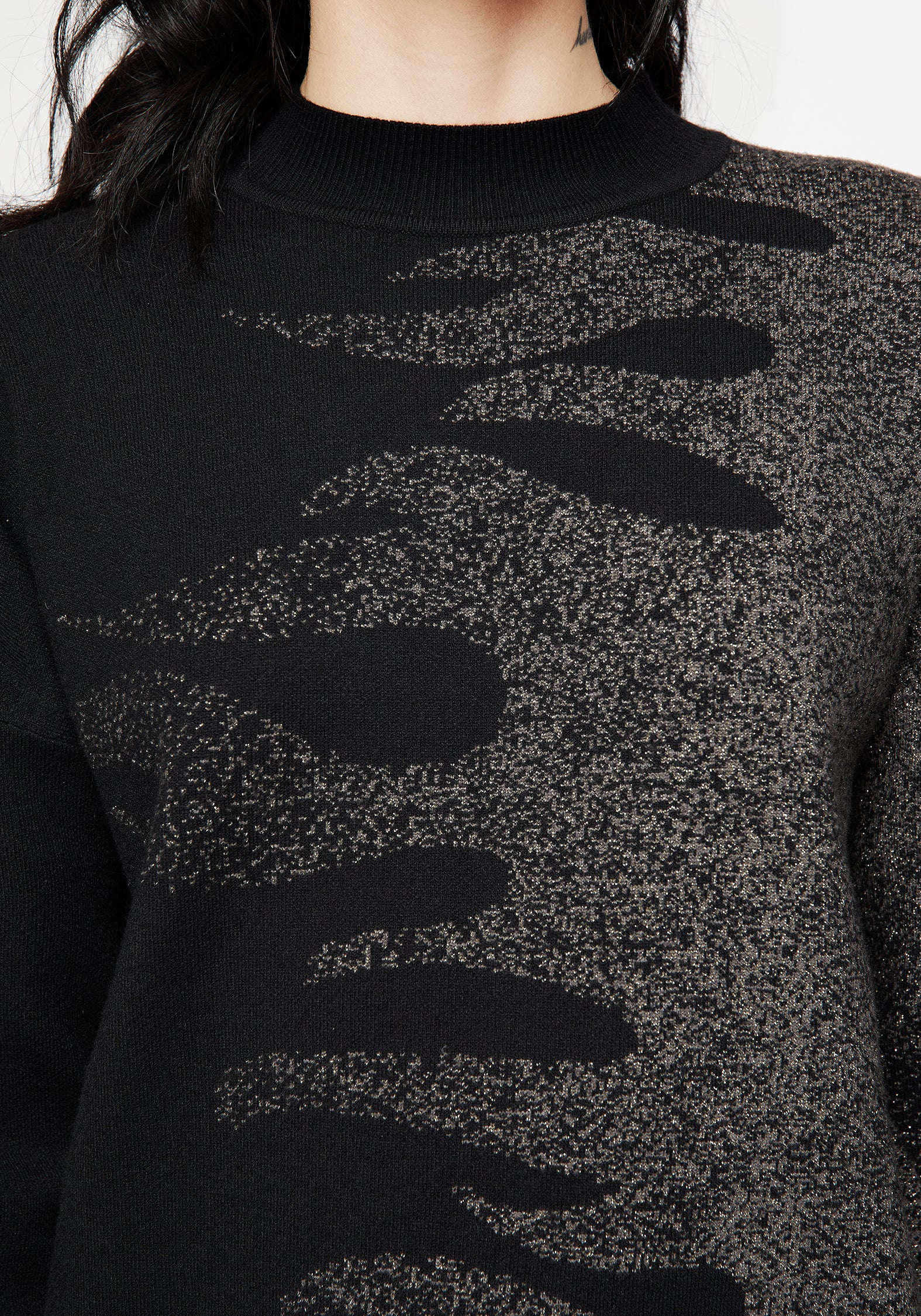Kenna Flame Lurex Knit Sweater - Image 2