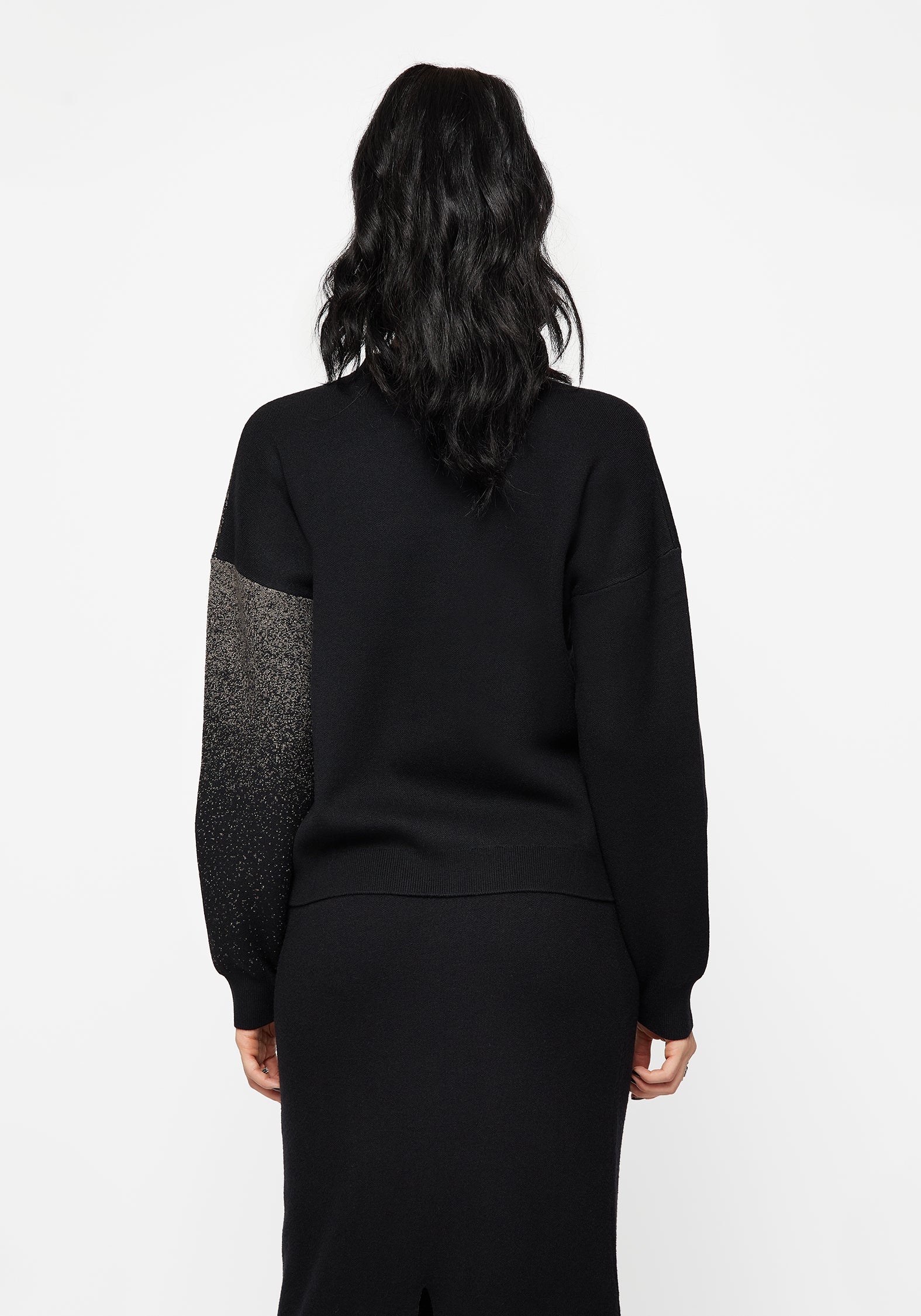 Kenna Flame Lurex Knit Sweater - Image 3