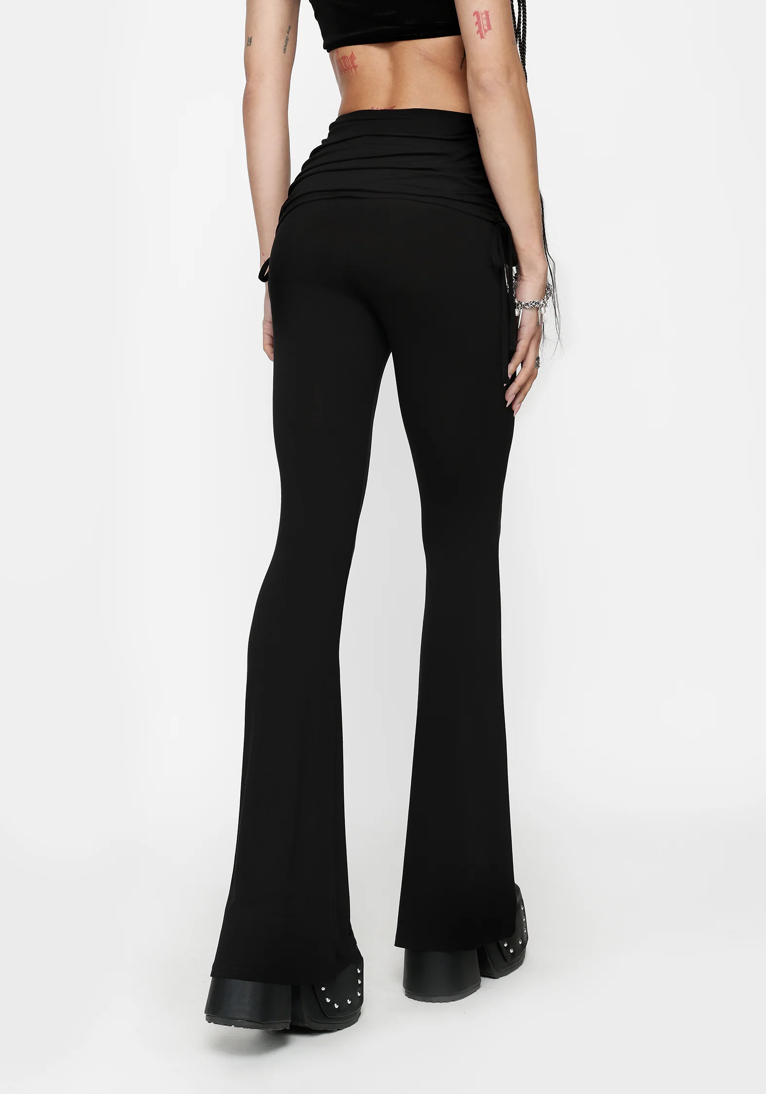 Khia Ruched Jersey Flare - Image 3